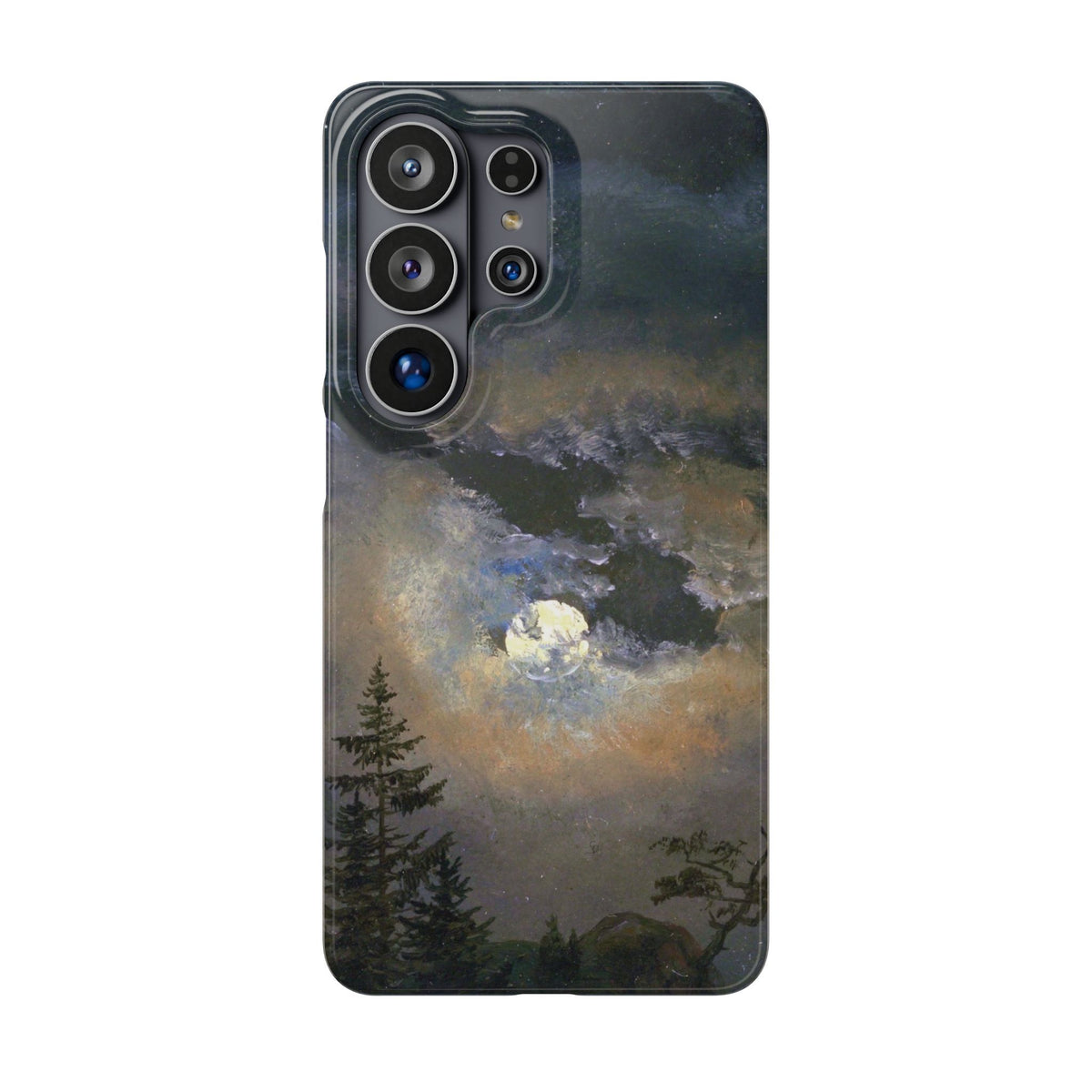Study of a Cloud and Landscape by Moonlight by Johan Dahl - Samsung Slim Case