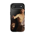 David mit dem Haupt des Goliath von Caravaggio - iPhone Tough Case