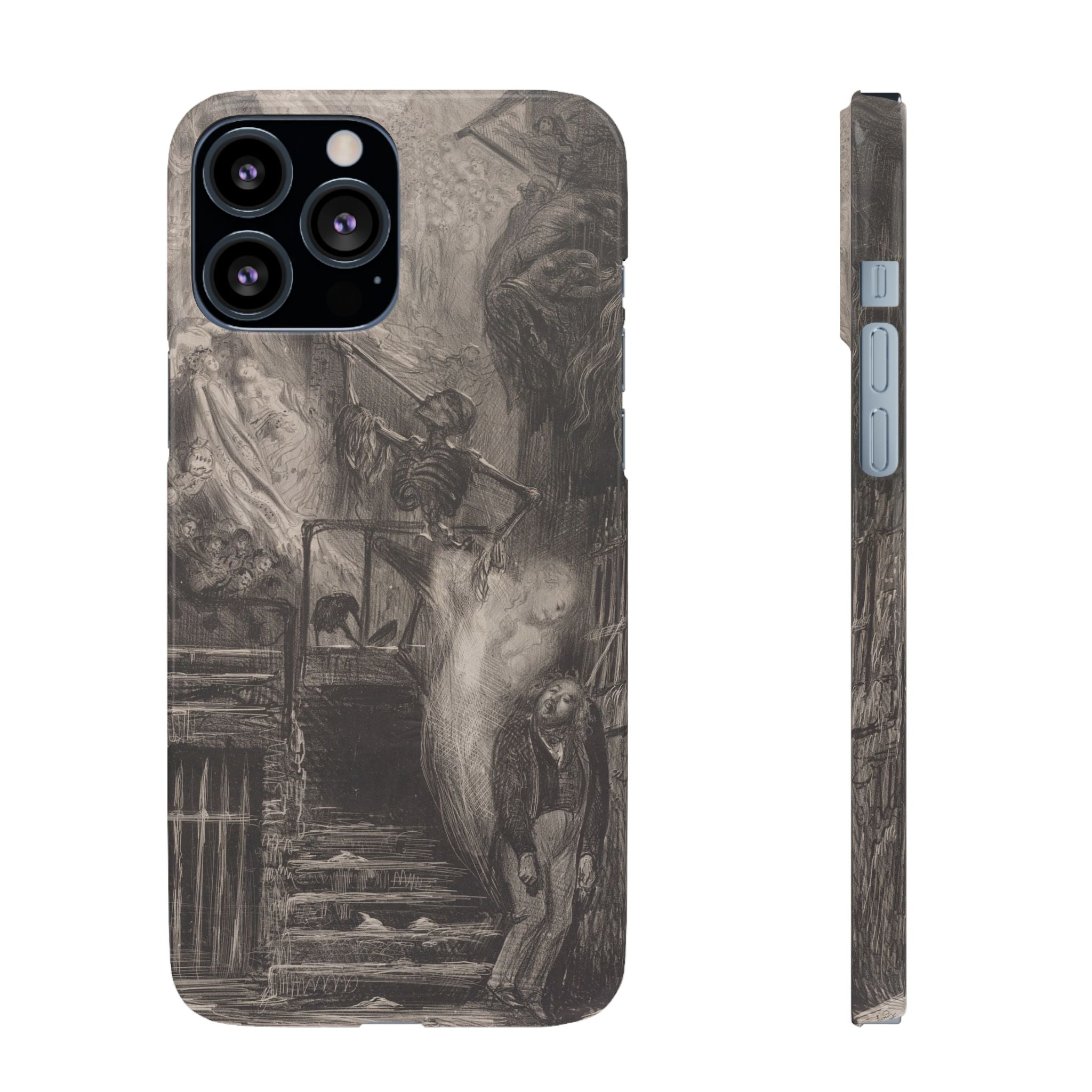 La Rue de la Vieille Lanterne by Gustave Doré - iPhone Slim Case