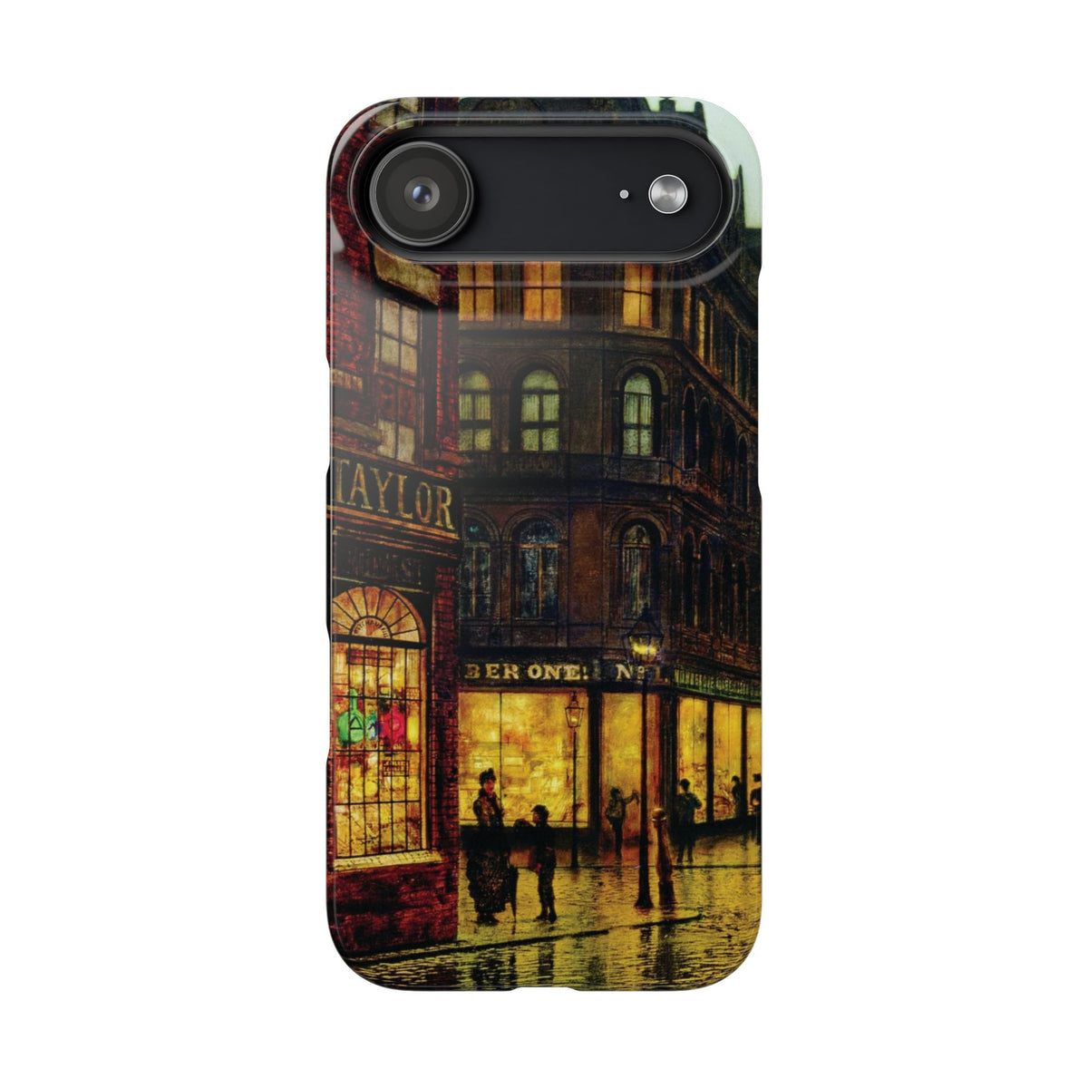 Boar Lane Leeds by John Atkinson Grimshaw - iPhone Slim Case