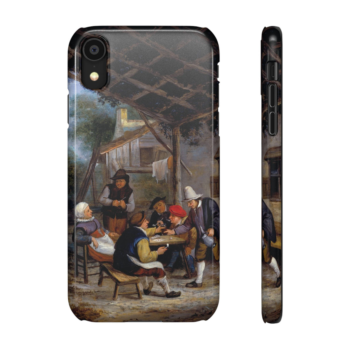 Peasants Drinking by Adriaen van Ostade - iPhone Slim Case