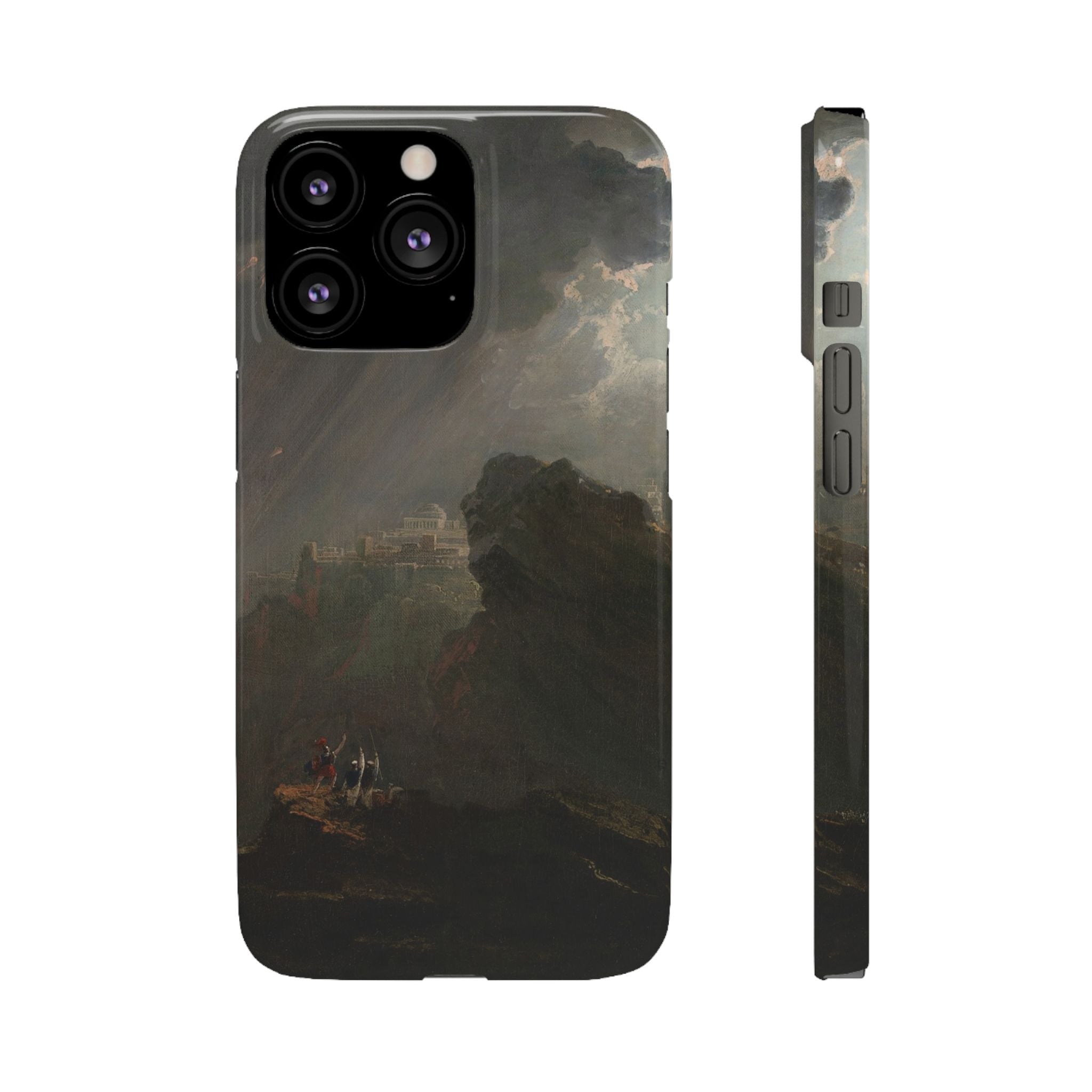 Joshua Commanding the Sun to Stand Still by John Martin - iPhone Slim Case