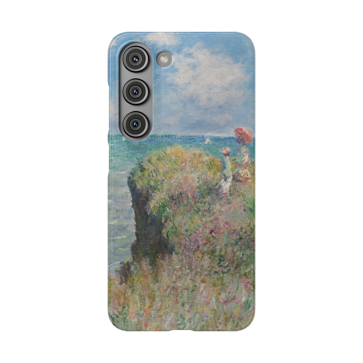 Cliff Walk at Pourville by Claude Monet - Samsung Slim Case