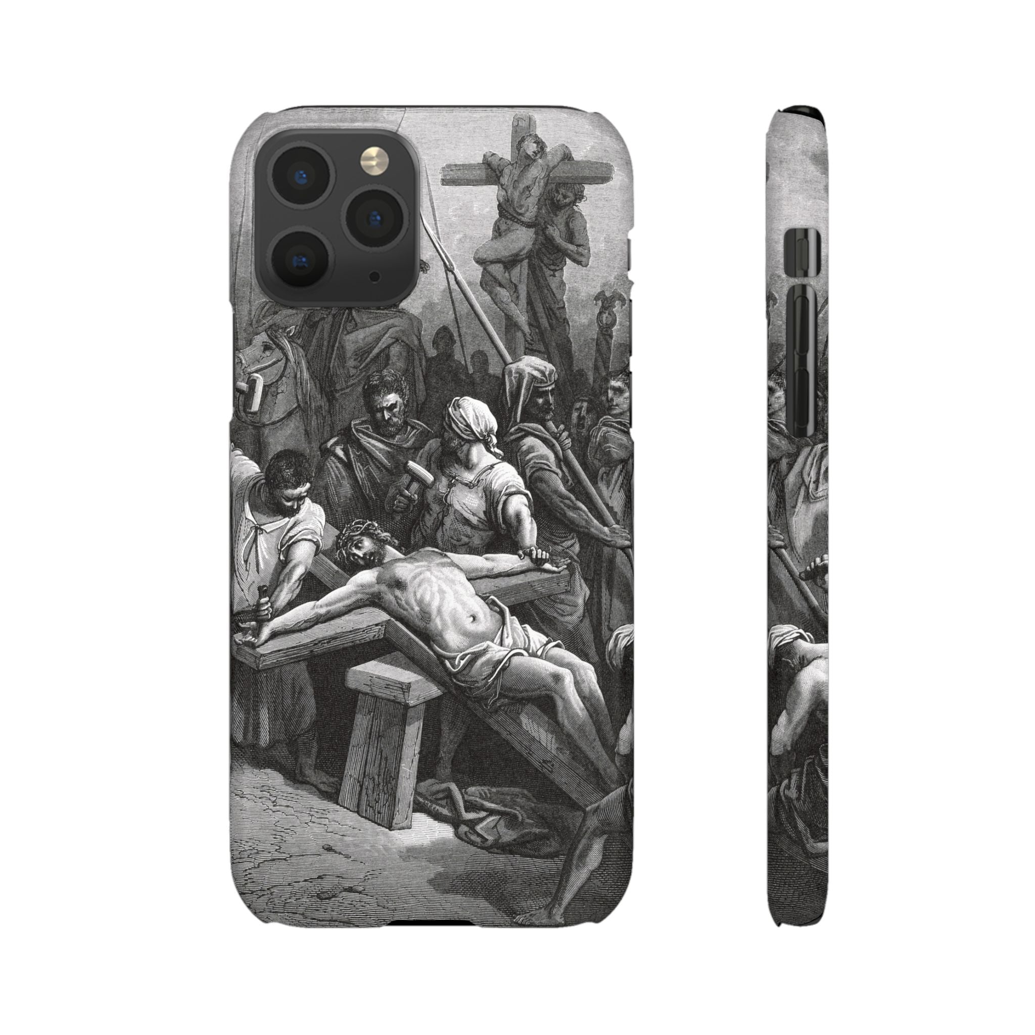 Crucifixion of Jesus by Gustave Doré - iPhone Slim Case