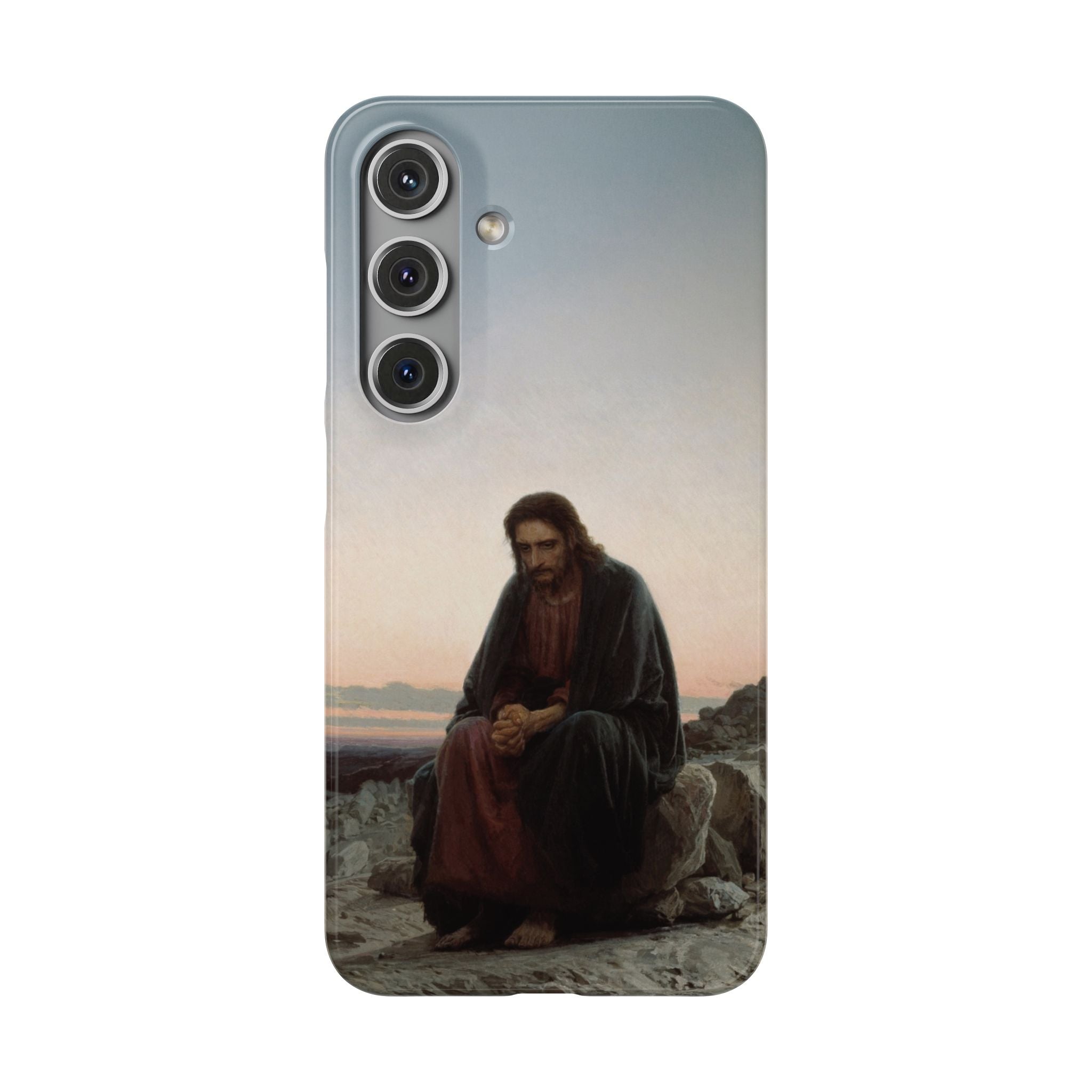 Christ in the Desert by Ivan Kramskoy - Samsung Slim Case