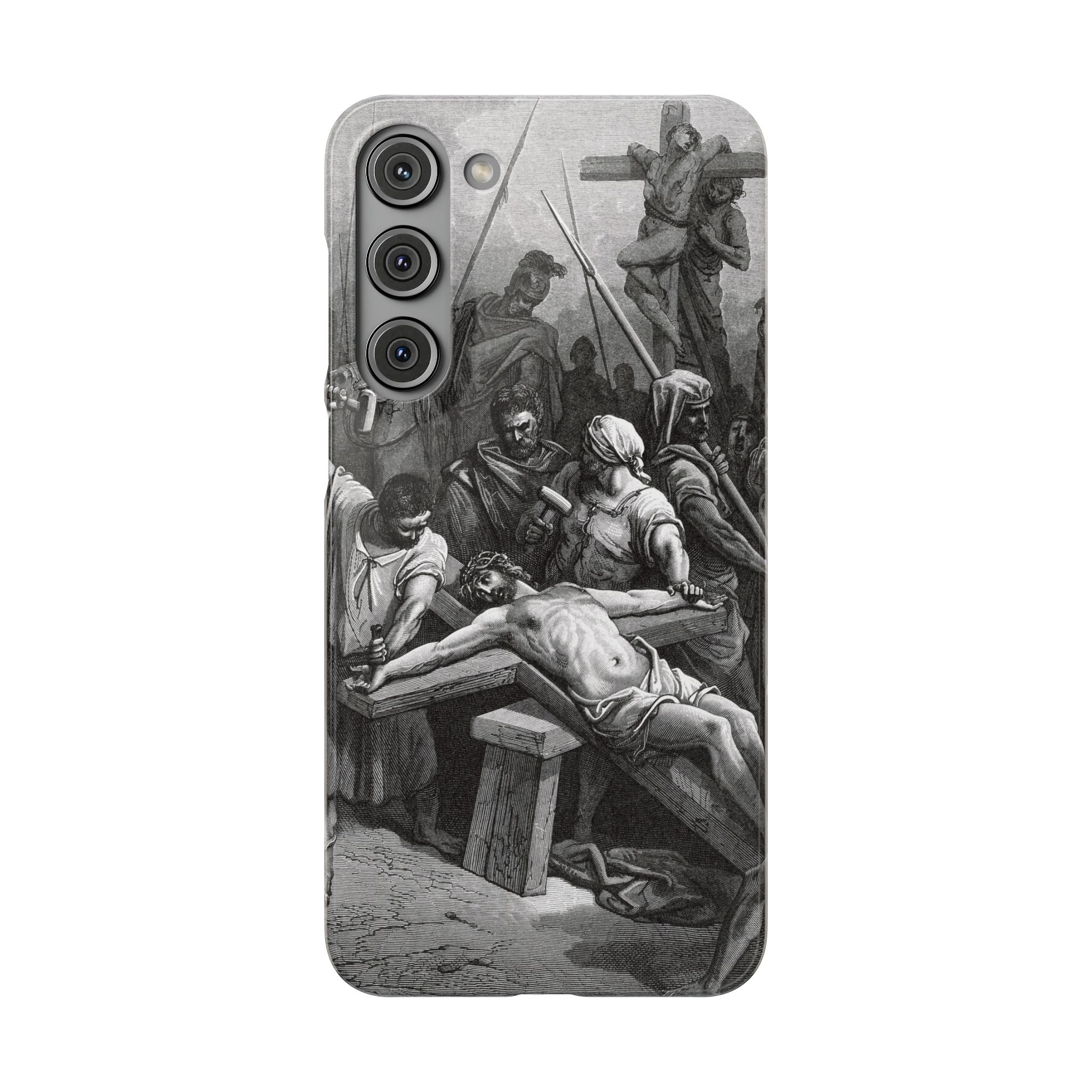 Crucifixion of Jesus by Gustave Doré - Samsung Slim Case