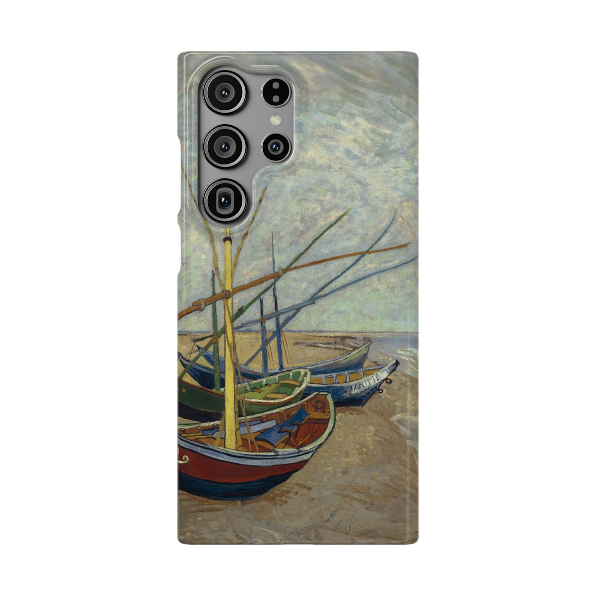 Fishing Boats on the Beach by Vincent van Gogh - Samsung Slim Case