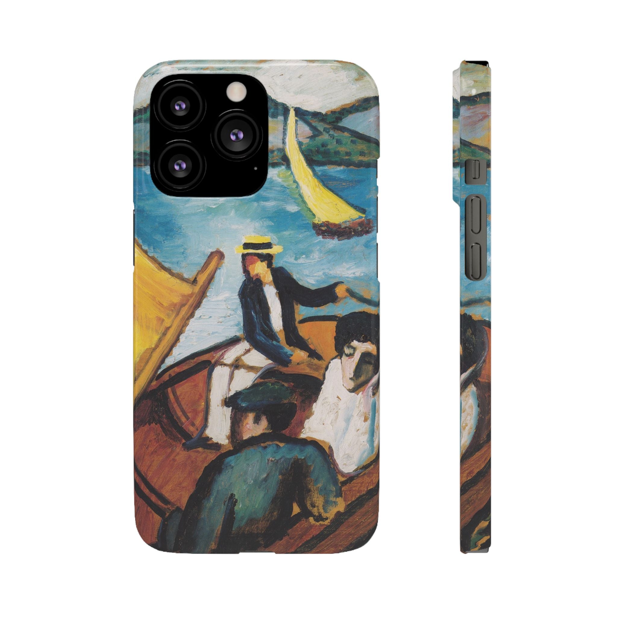 Sailing Boat on the Tegernsee by August Macke - iPhone Slim Case