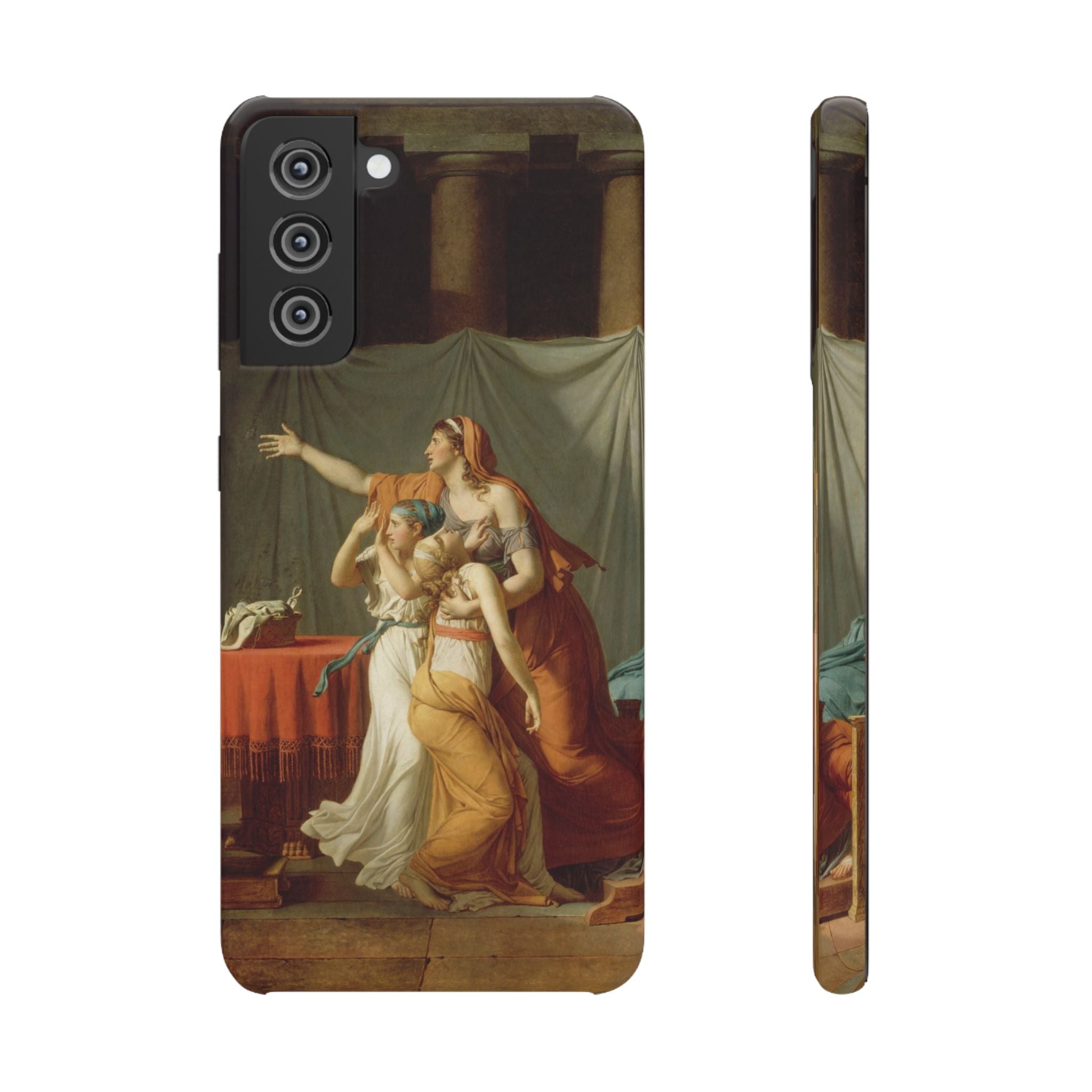 The Lictors Bring to Brutus the Bodies of His Sons II by Jacques-Louis David - Samsung Slim Case