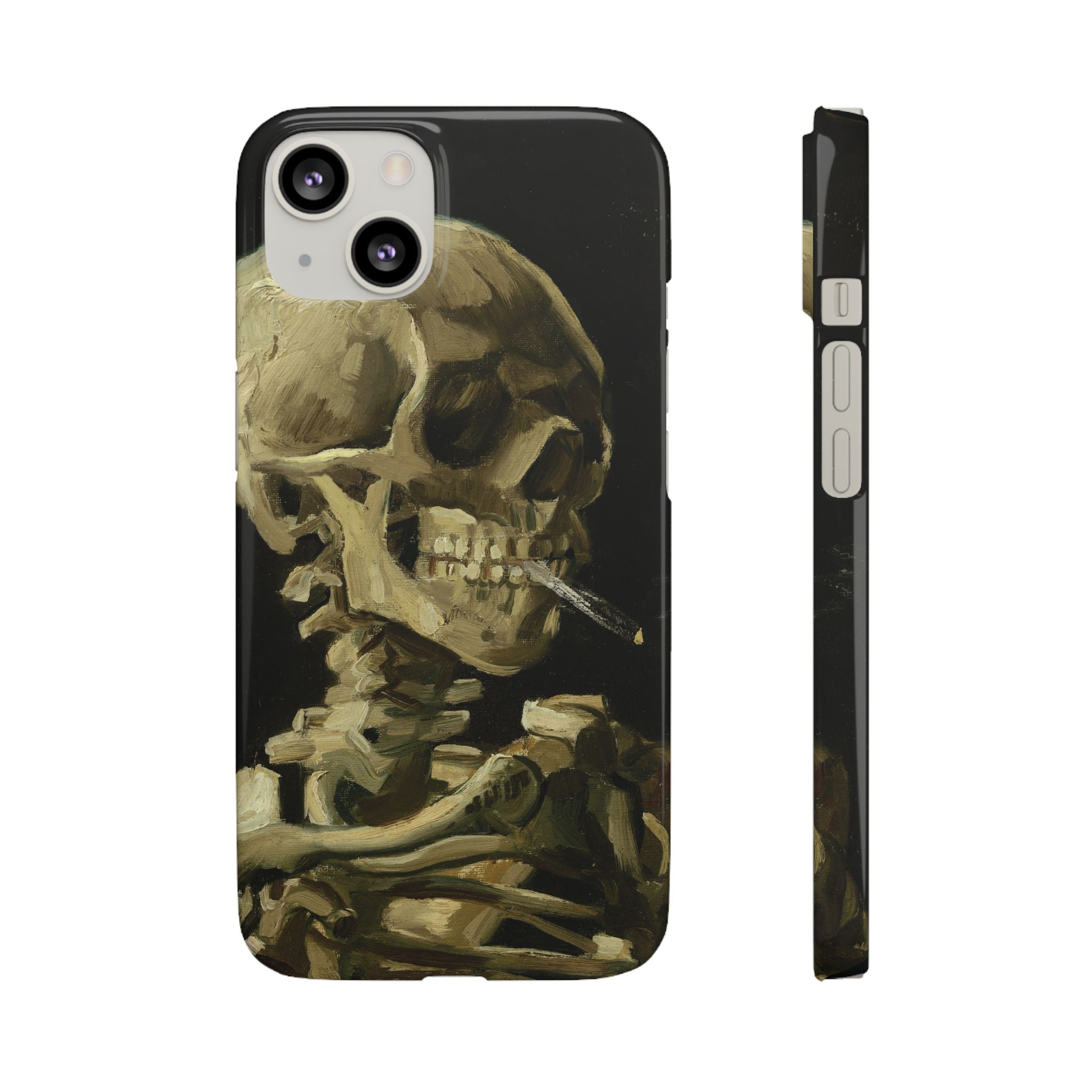 Head of a Skeleton with a Burning Cigarette by Vincent van Gogh - iPhone Slim Case