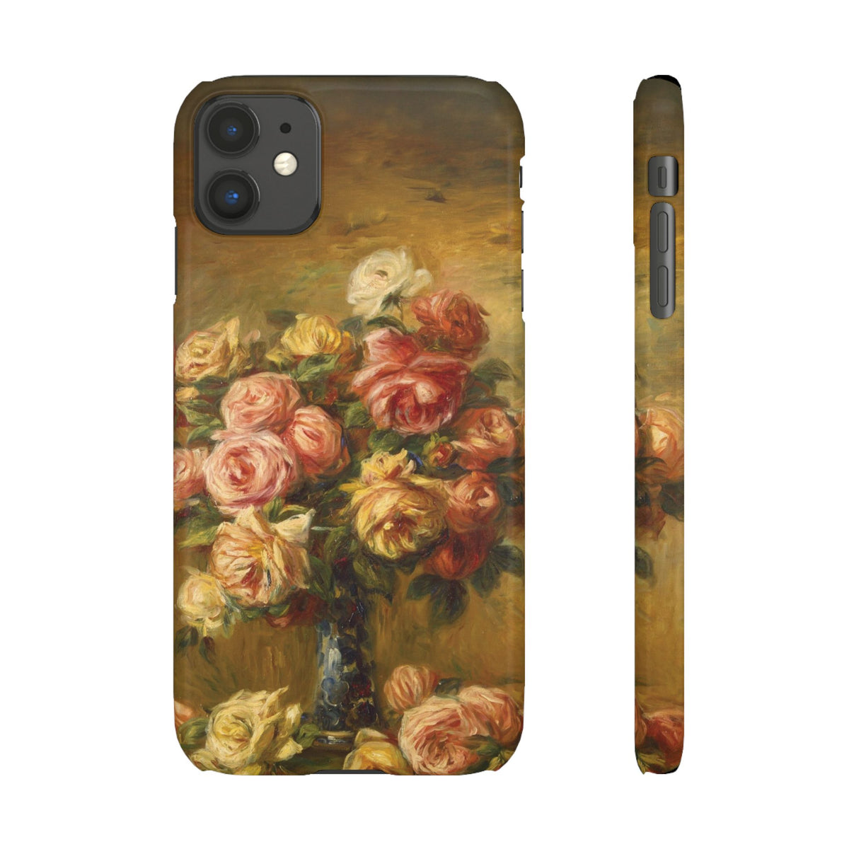 Roses in a Vase by Pierre Auguste Renoir - iPhone Slim Case