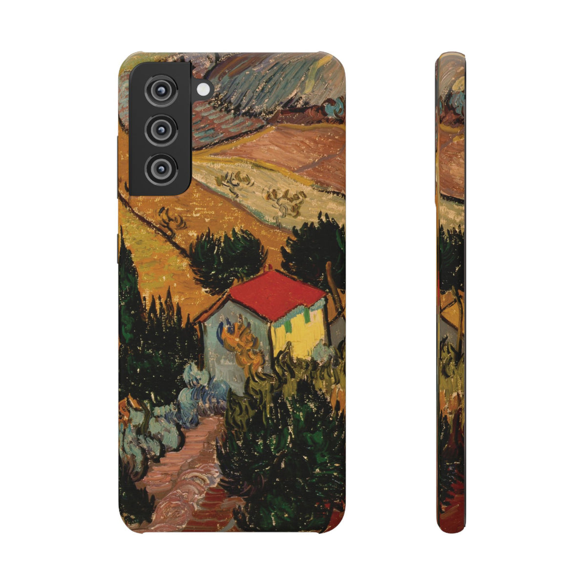 Landscape with House and Ploughman by Vincent van Gogh - Samsung Slim Case