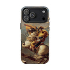 Napoleon at the Saint-Bernard Pass by Jacques-Louis David - iPhone Tough Case