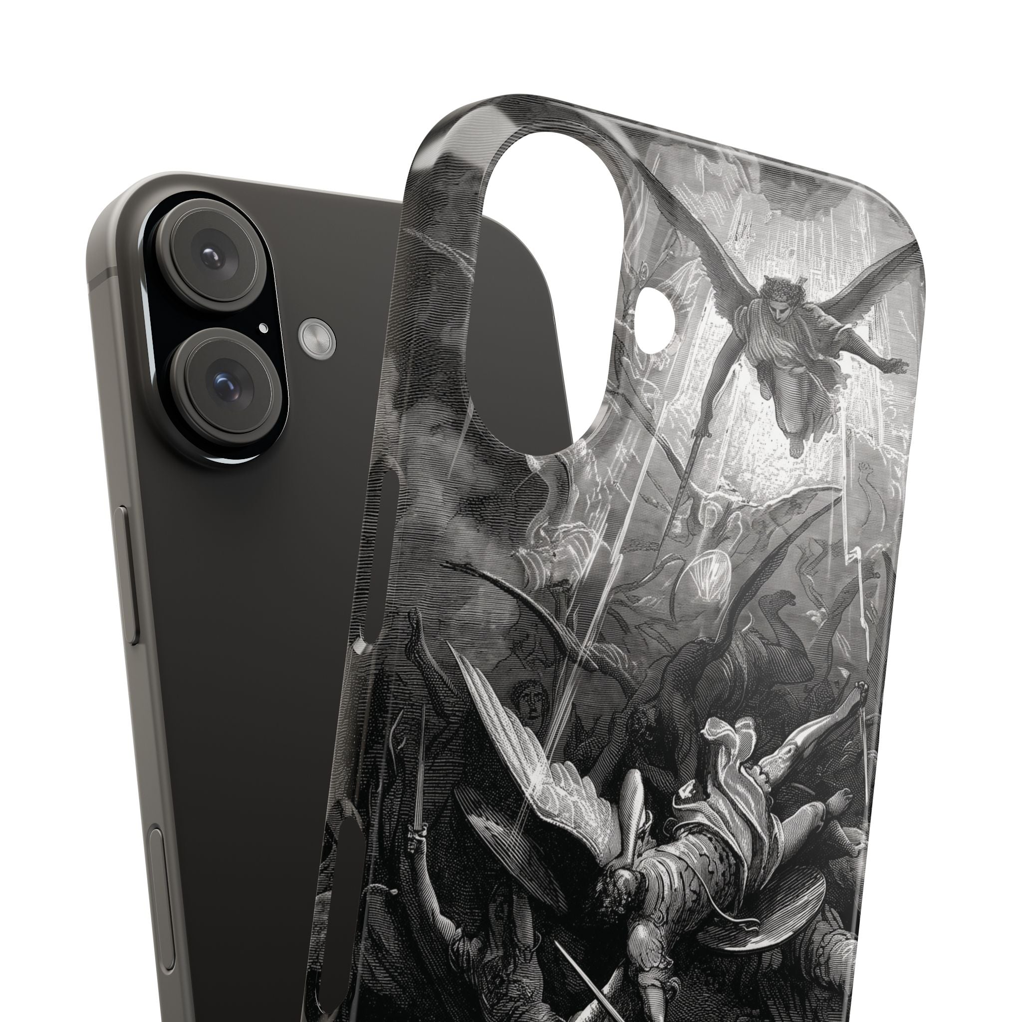 Paradise Lost | The Battle in Heaven by Gustave Doré - iPhone Slim Case