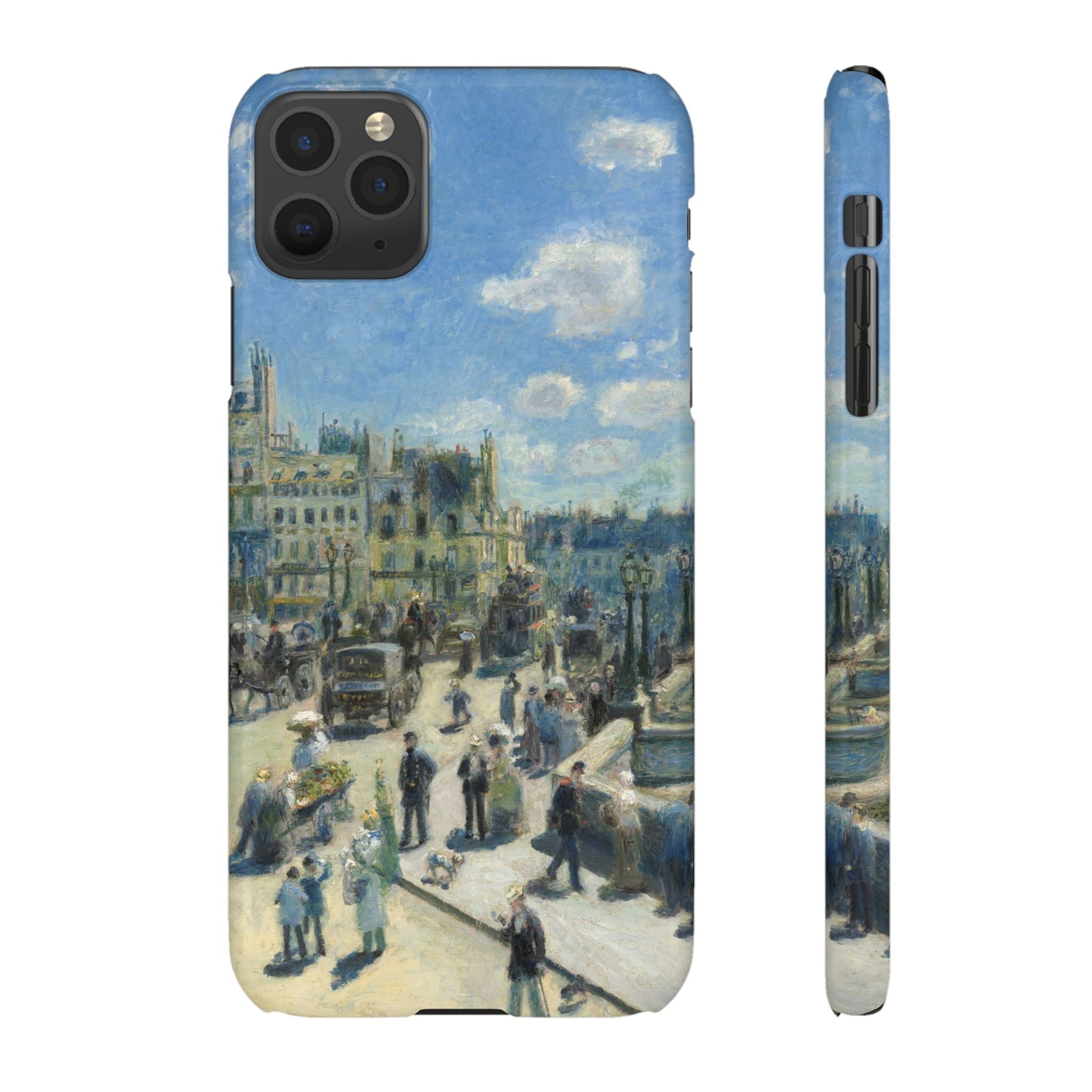 Pont Neuf Paris by Pierre Auguste Renoir - iPhone Slim Case