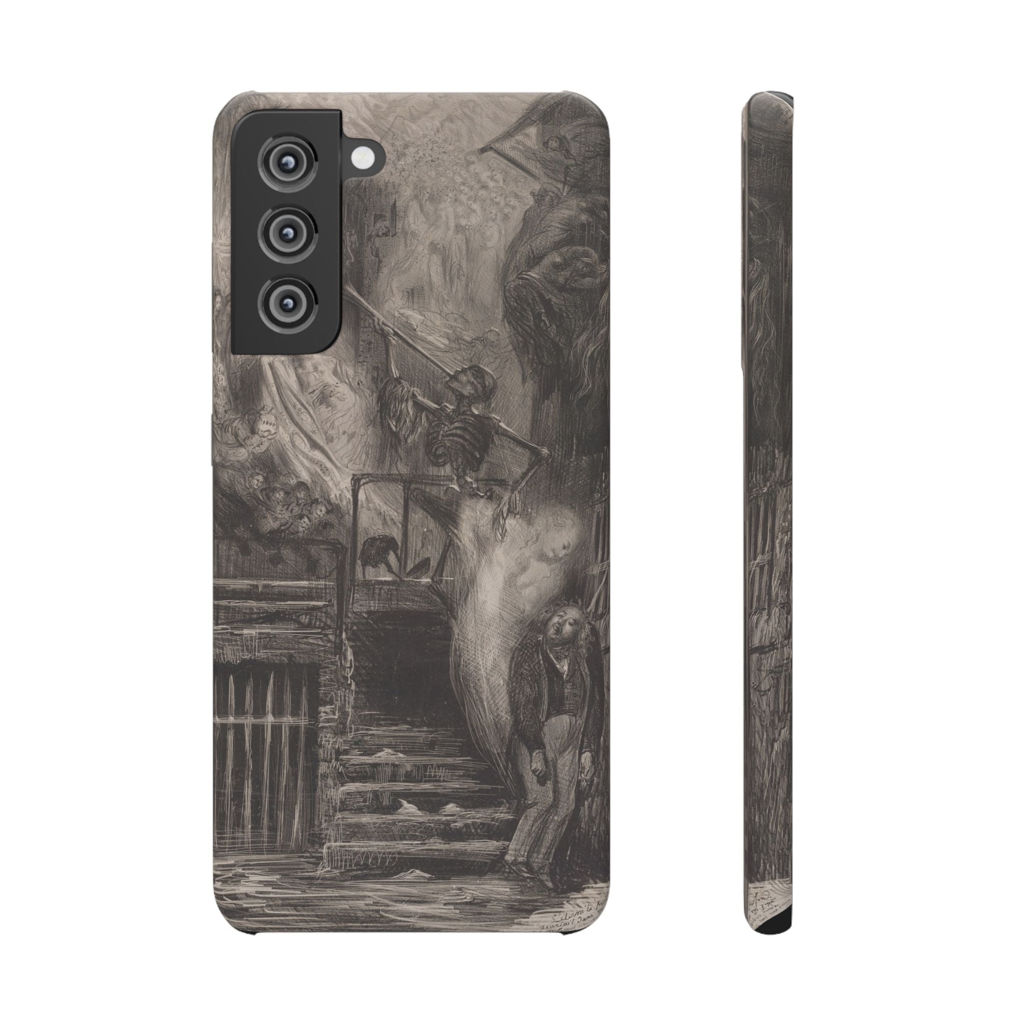 La Rue de la Vieille Lanterne (The Suicide of Gérard de Nerval) by Gustave Doré - Samsung Slim Case