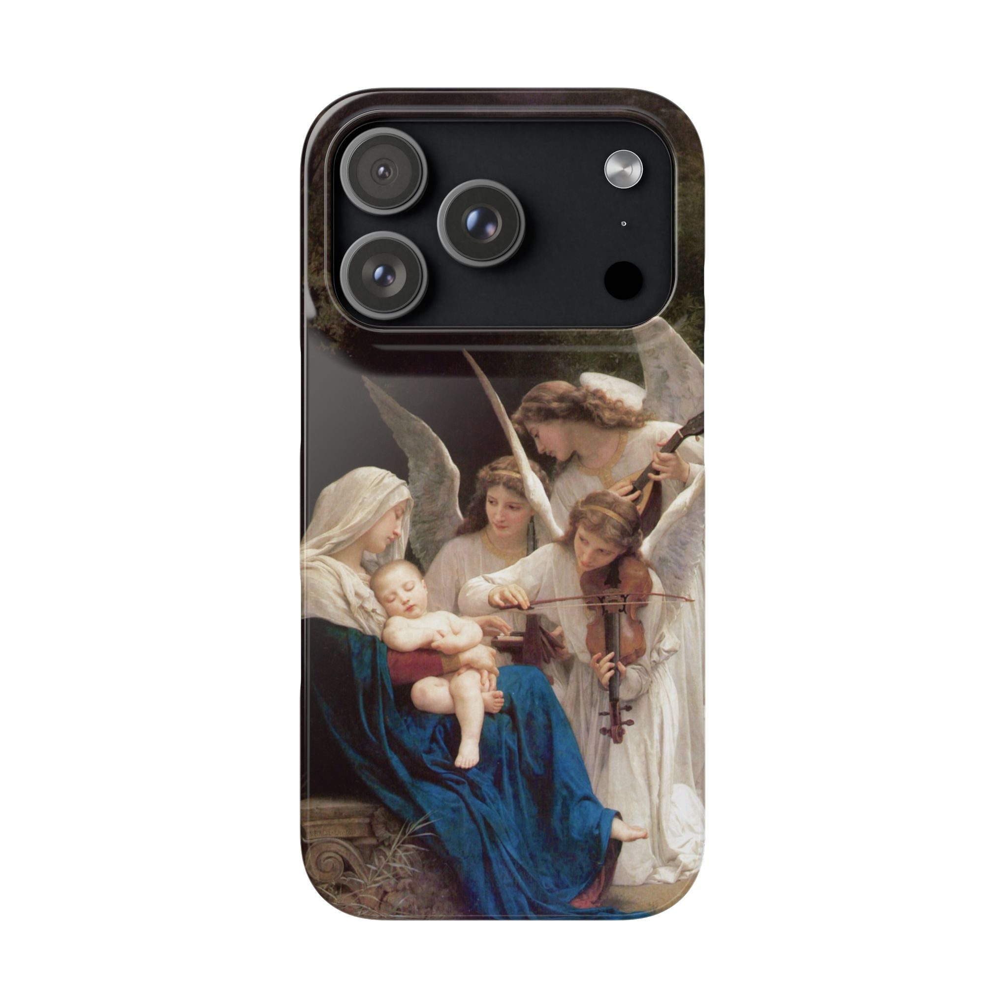 The Virgin of the angels by William-Adolphe Bouguereau - iPhone Slim Case