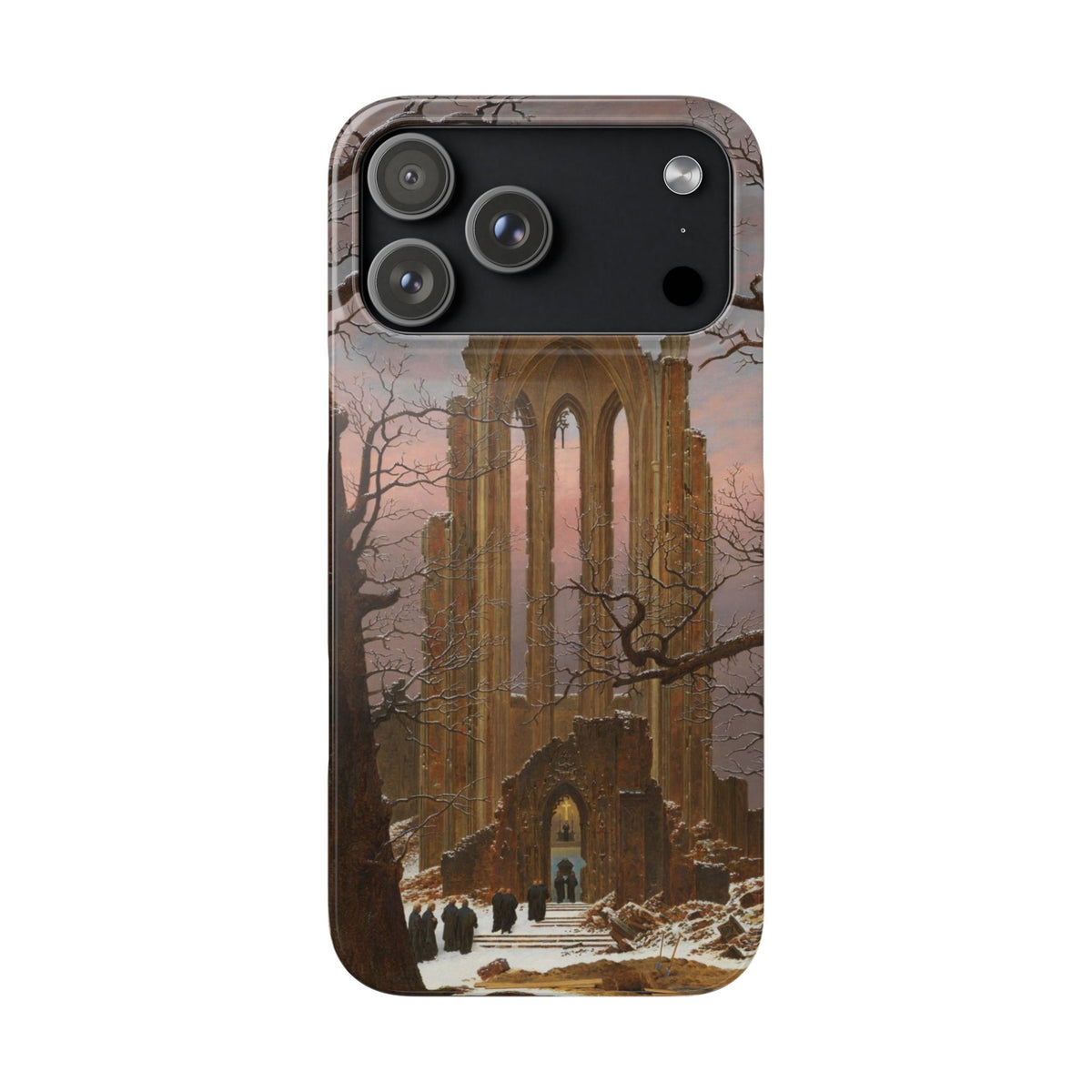 Monastery Graveyard in the Snow by Caspar David Friedrich - iPhone Slim Case