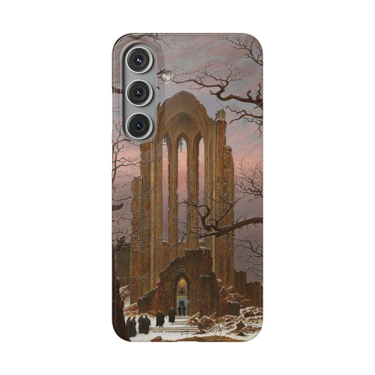 Monastery Graveyard in the Snow by Caspar David Friedrich - Samsung Slim Case