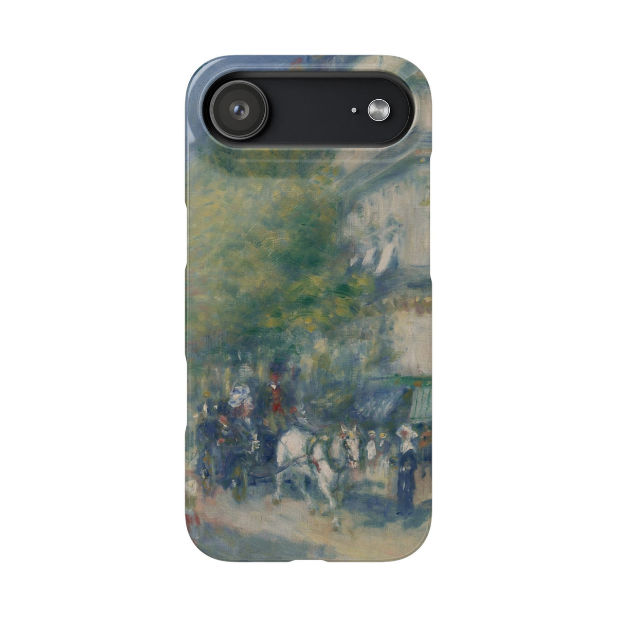 The Grands Boulevards by Pierre Auguste Renoir - iPhone Slim Case
