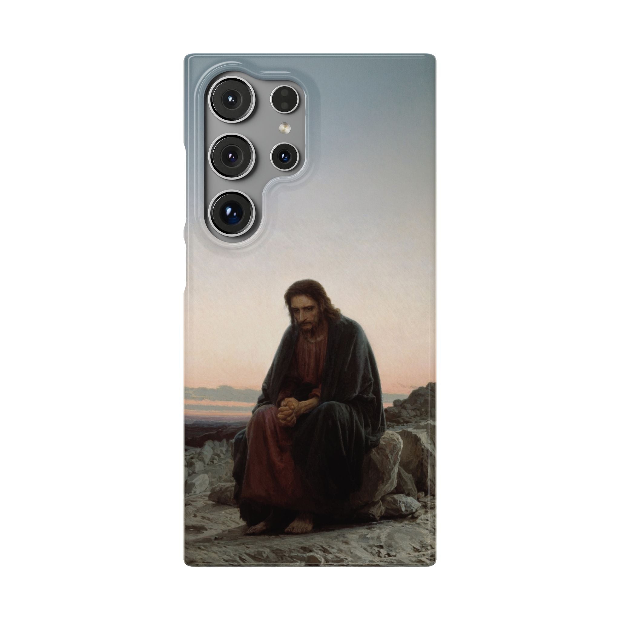 Christ in the Desert by Ivan Kramskoy - Samsung Slim Case