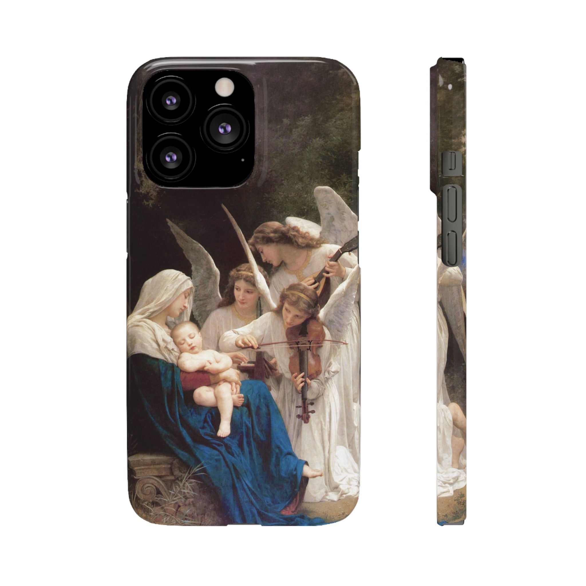 The Virgin of the angels by William-Adolphe Bouguereau - iPhone Slim Case