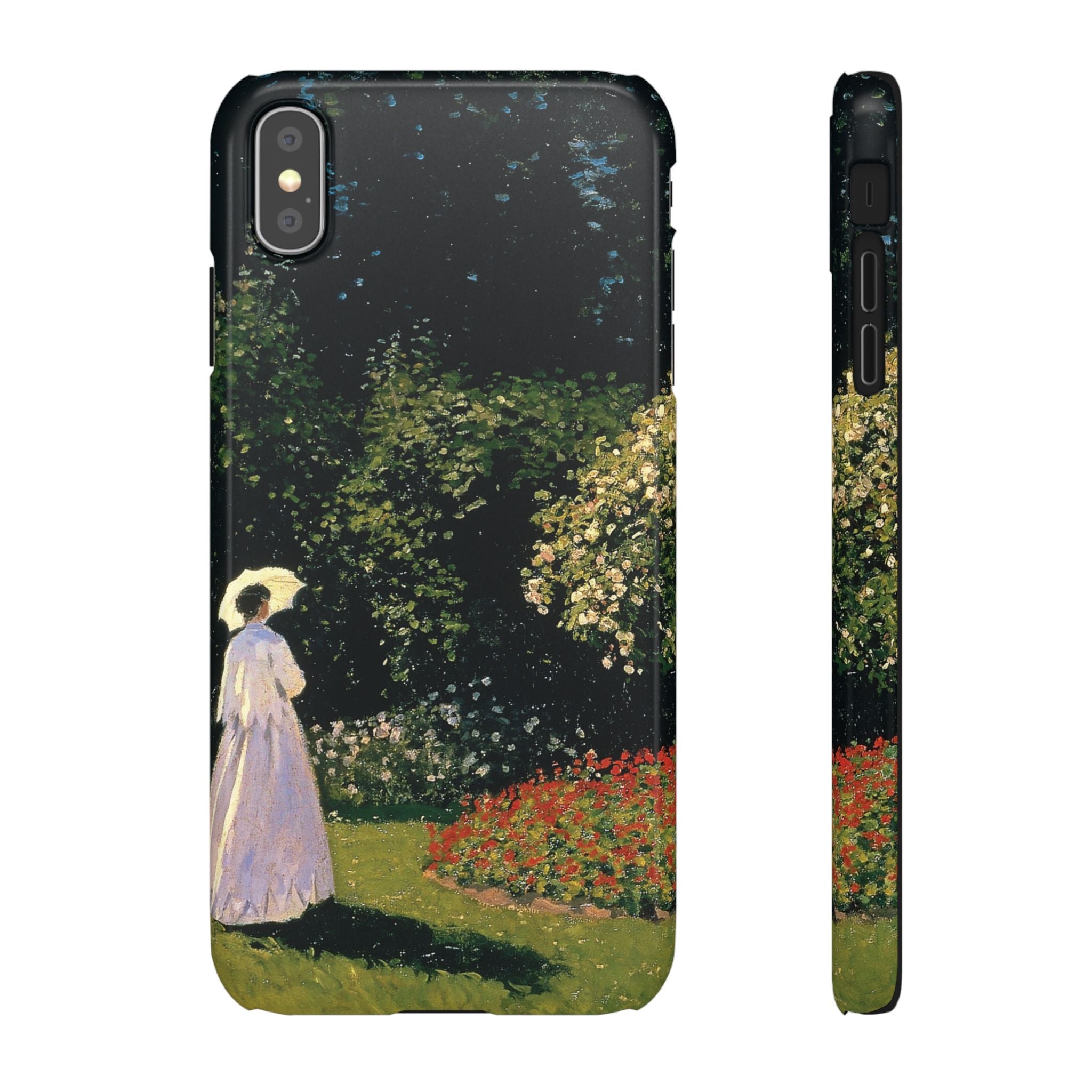 Woman in the Garden by Claude Monet - iPhone Slim Case