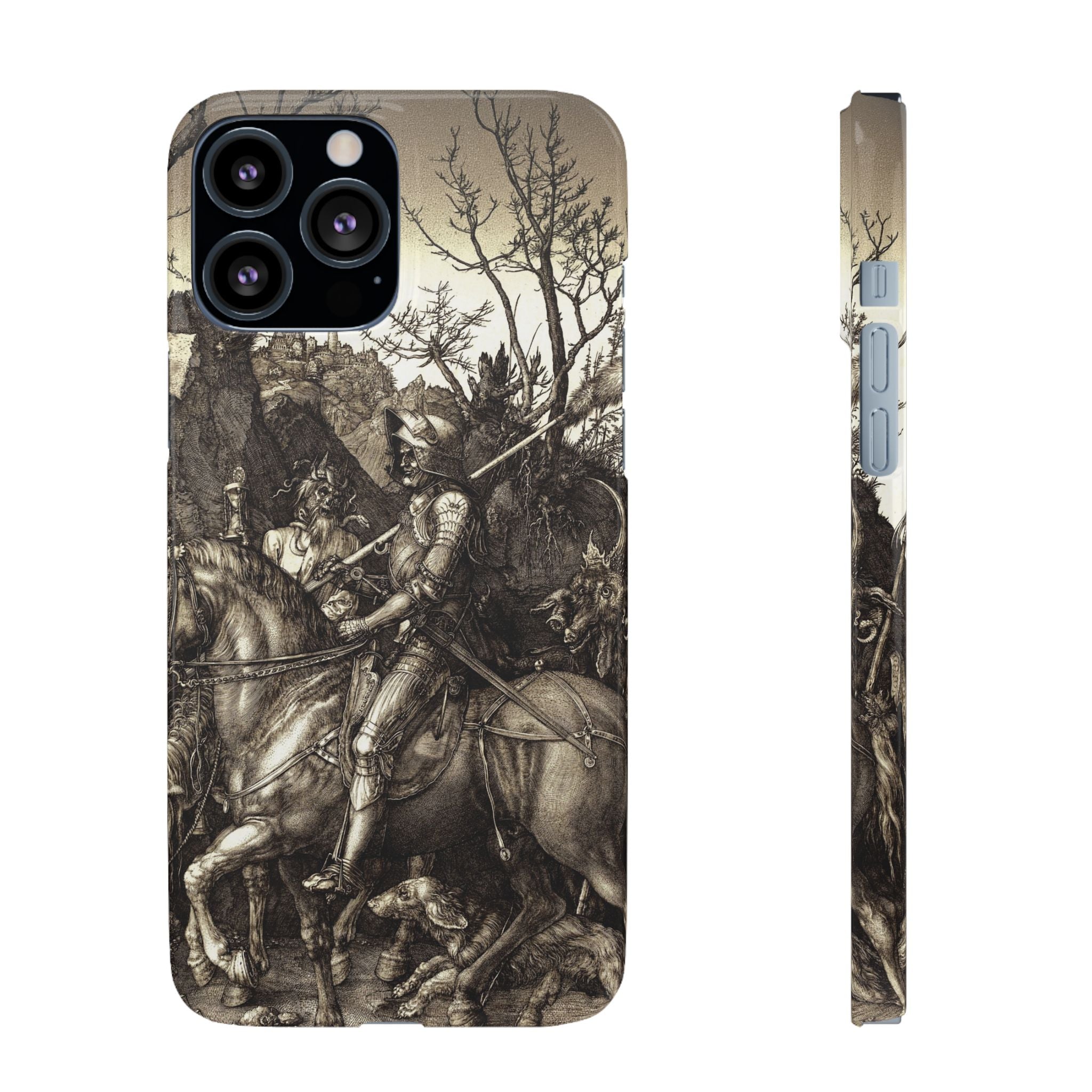 Knight, Death and the Devil by Albrecht Dürer - iPhone Slim Case