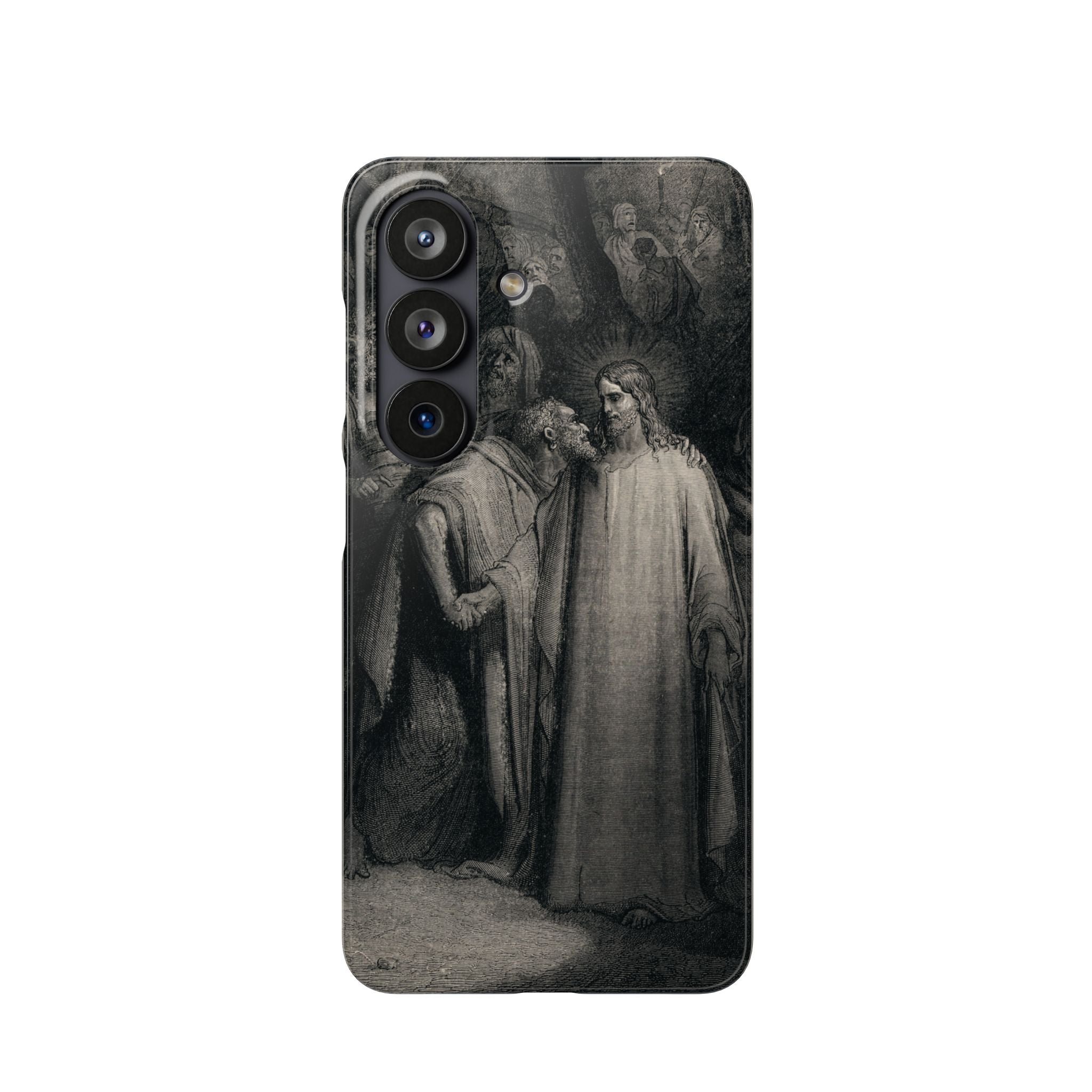 The Holy Bible: Plate CXLI “The Judas Kiss” by Gustave Doré - Samsung Slim Case