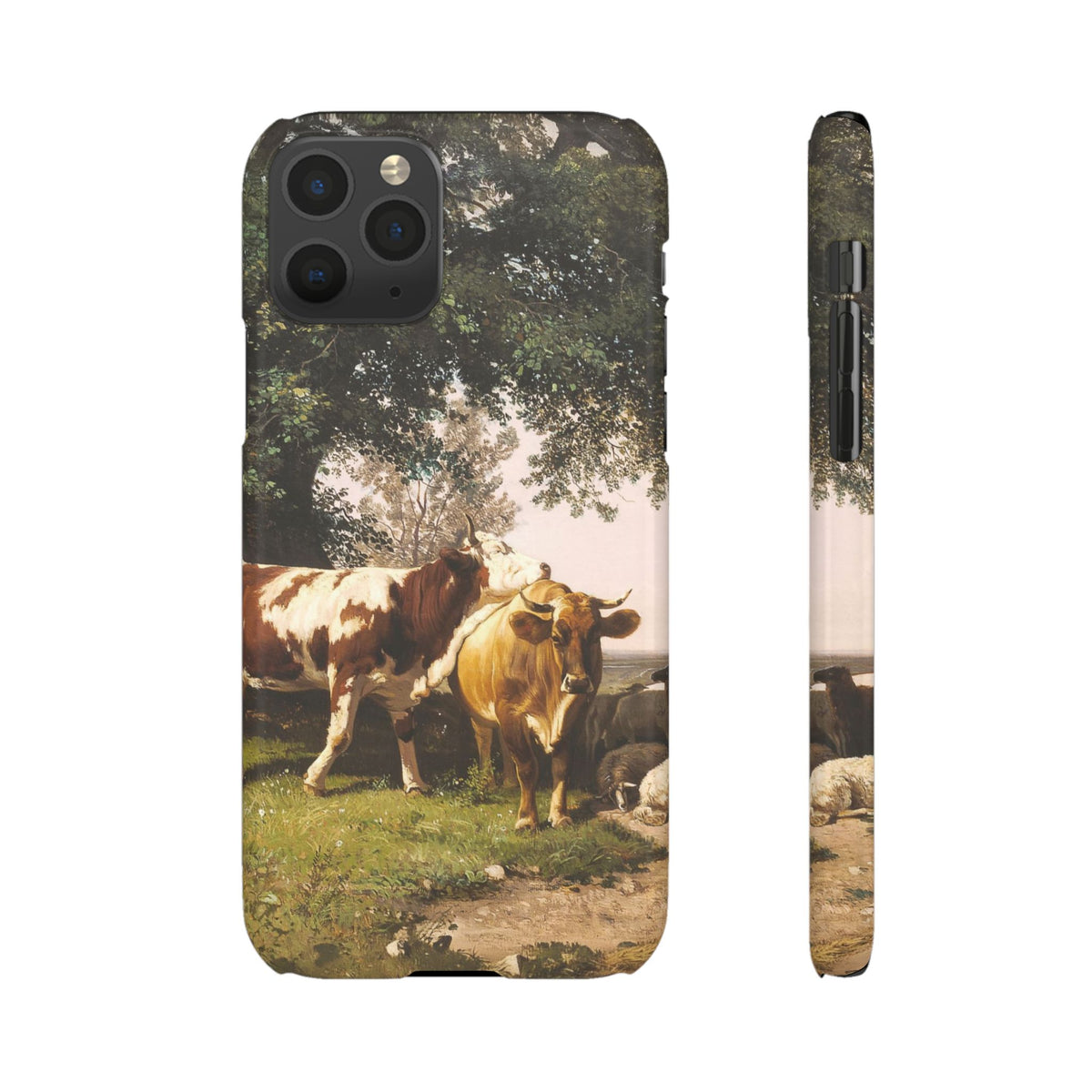 Herd under Trees by Ivan Ivanovich Shishkin - iPhone Slim Case