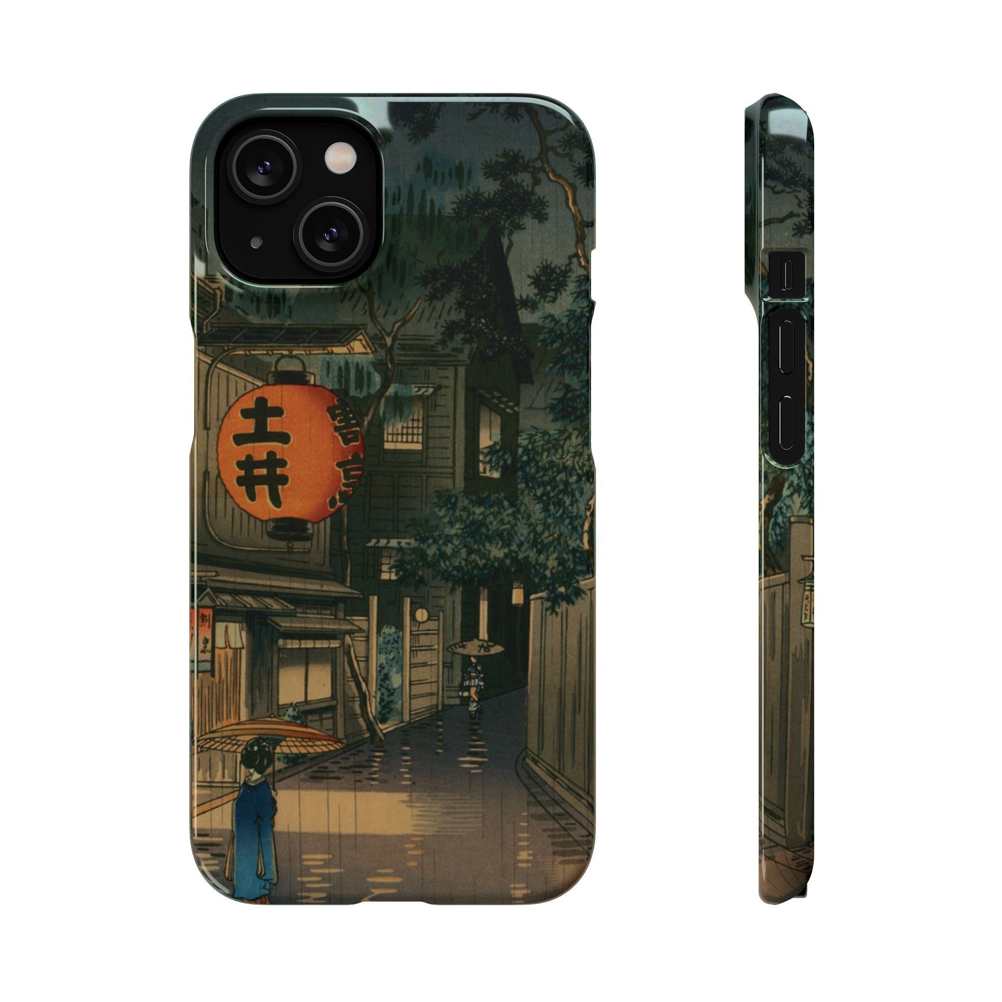 Evening at Ushigome by Tsuchiya Koitsu - iPhone Slim Case