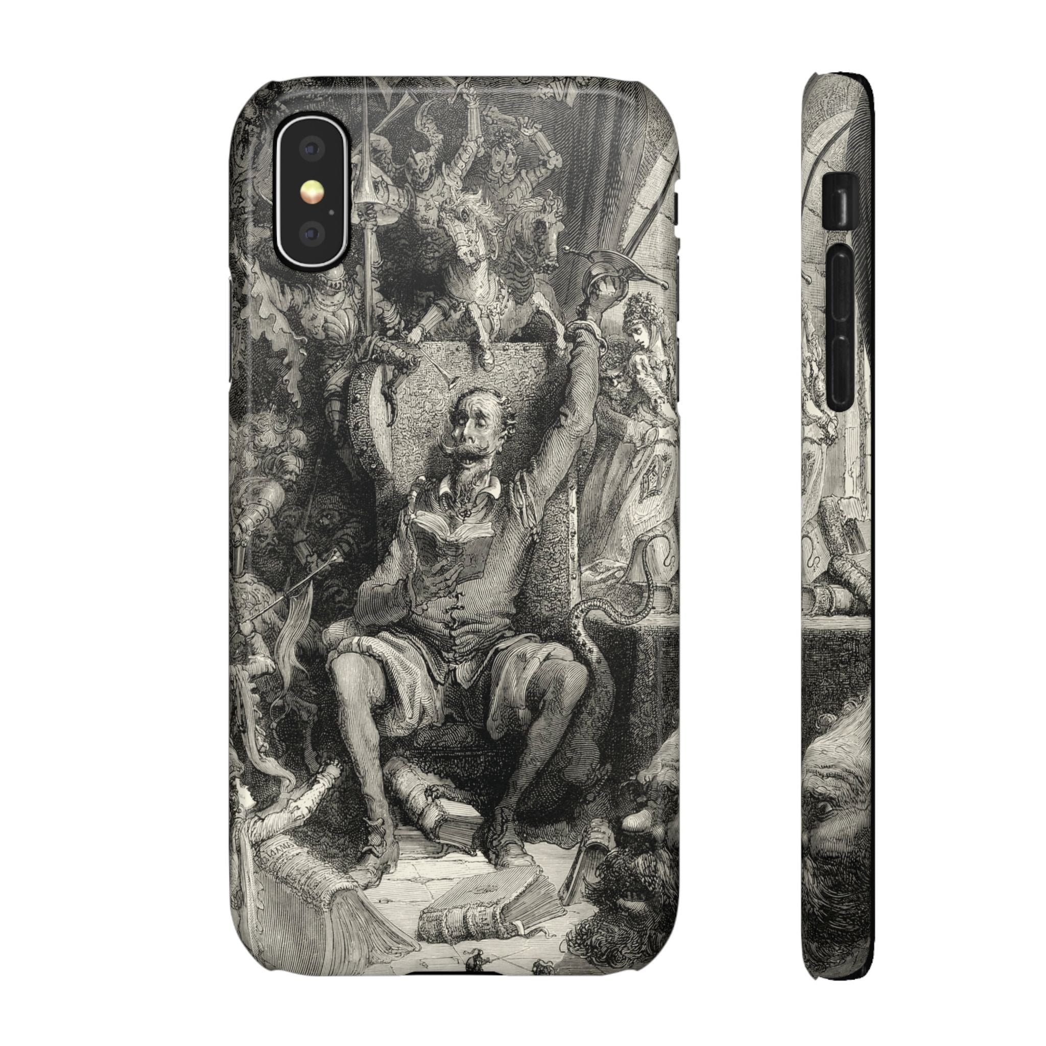Don Quixote and His Visions by Gustave Doré - iPhone Slim Case