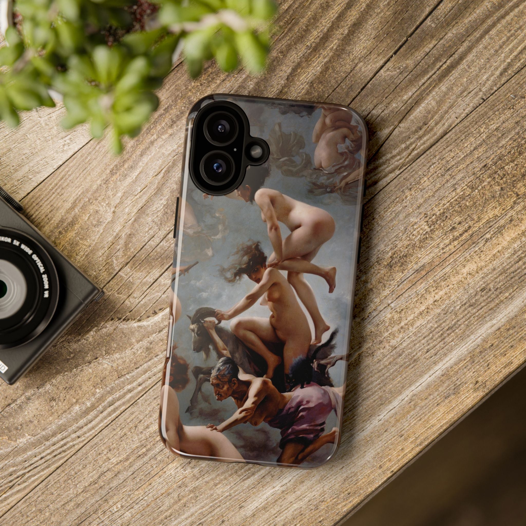 Witches going to their Sabbath by Luis Ricardo Falero - iPhone Tough Case