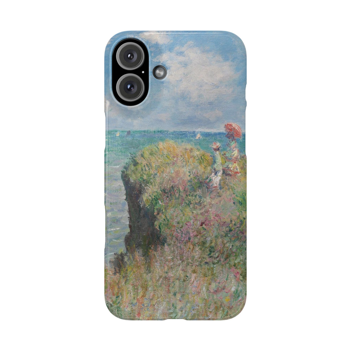 Cliff Walk at Pourville by Claude Monet - iPhone Slim Case