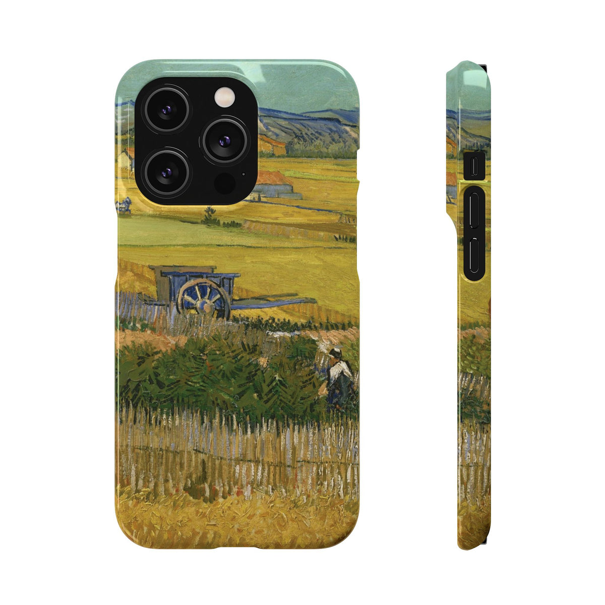 Harvest at La Crau by Vincent van Gogh - iPhone Slim Case