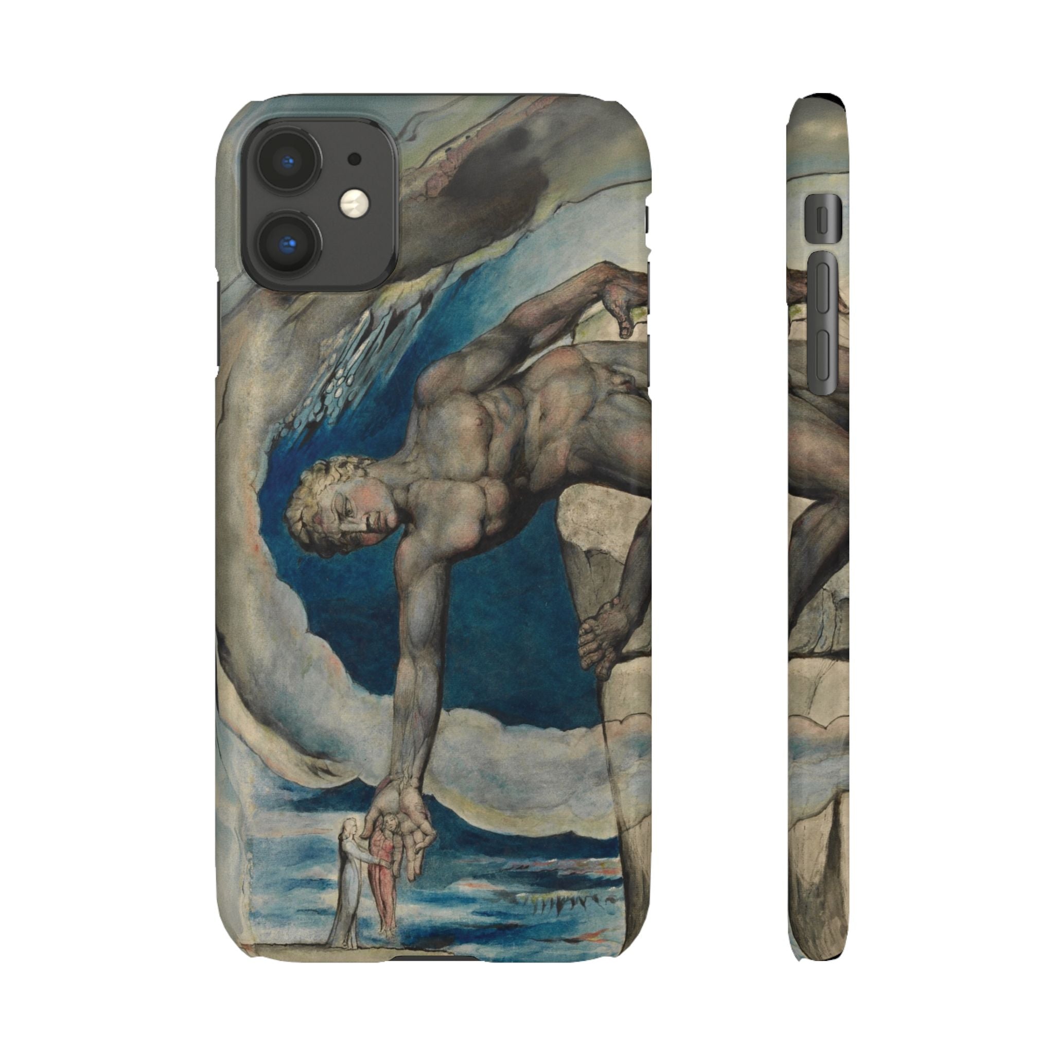 Antaeus setting down Dante and Virgil in the Last Circle of Hell by William Blake - iPhone Slim Case