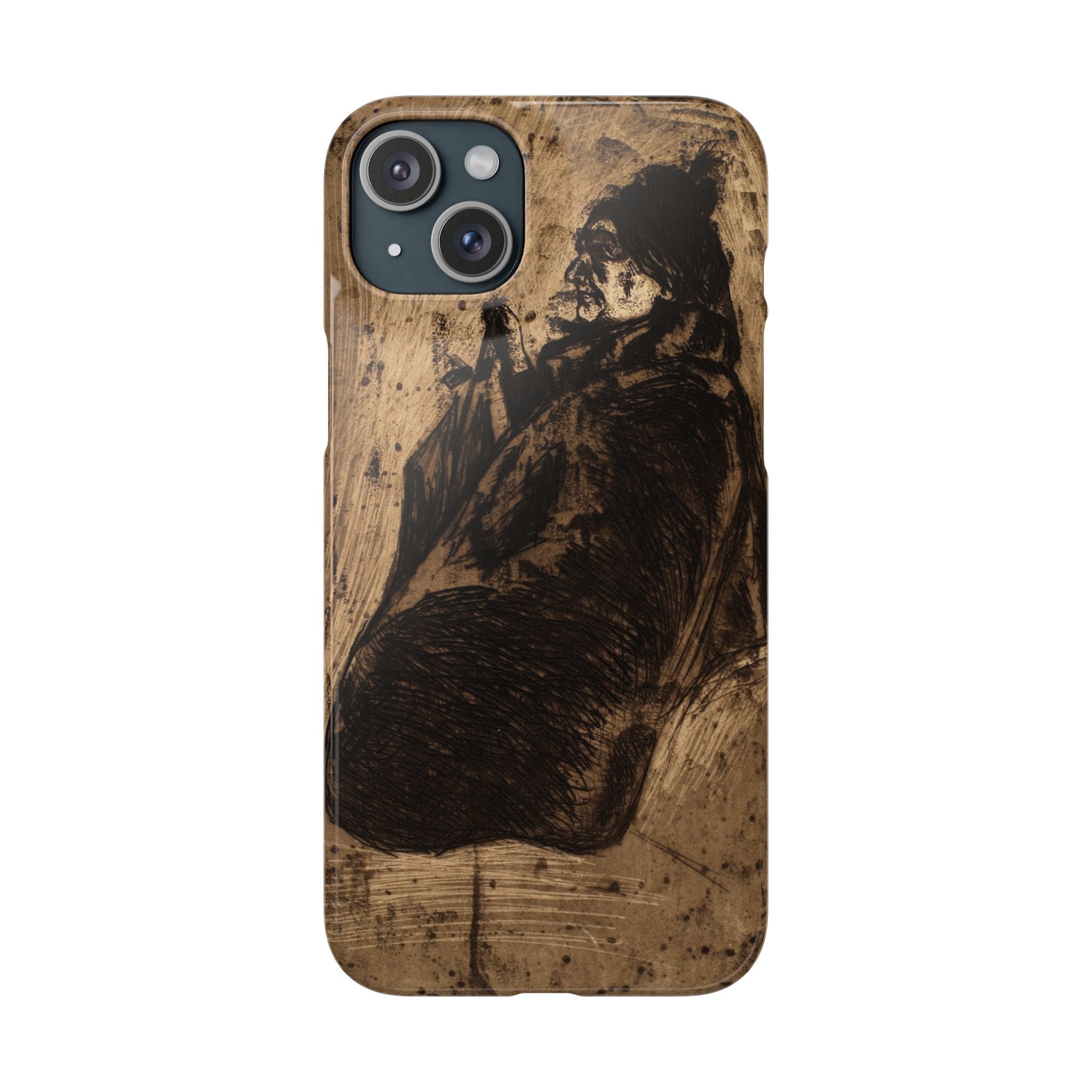 Old Woman by Edvard Munch - iPhone Slim Case
