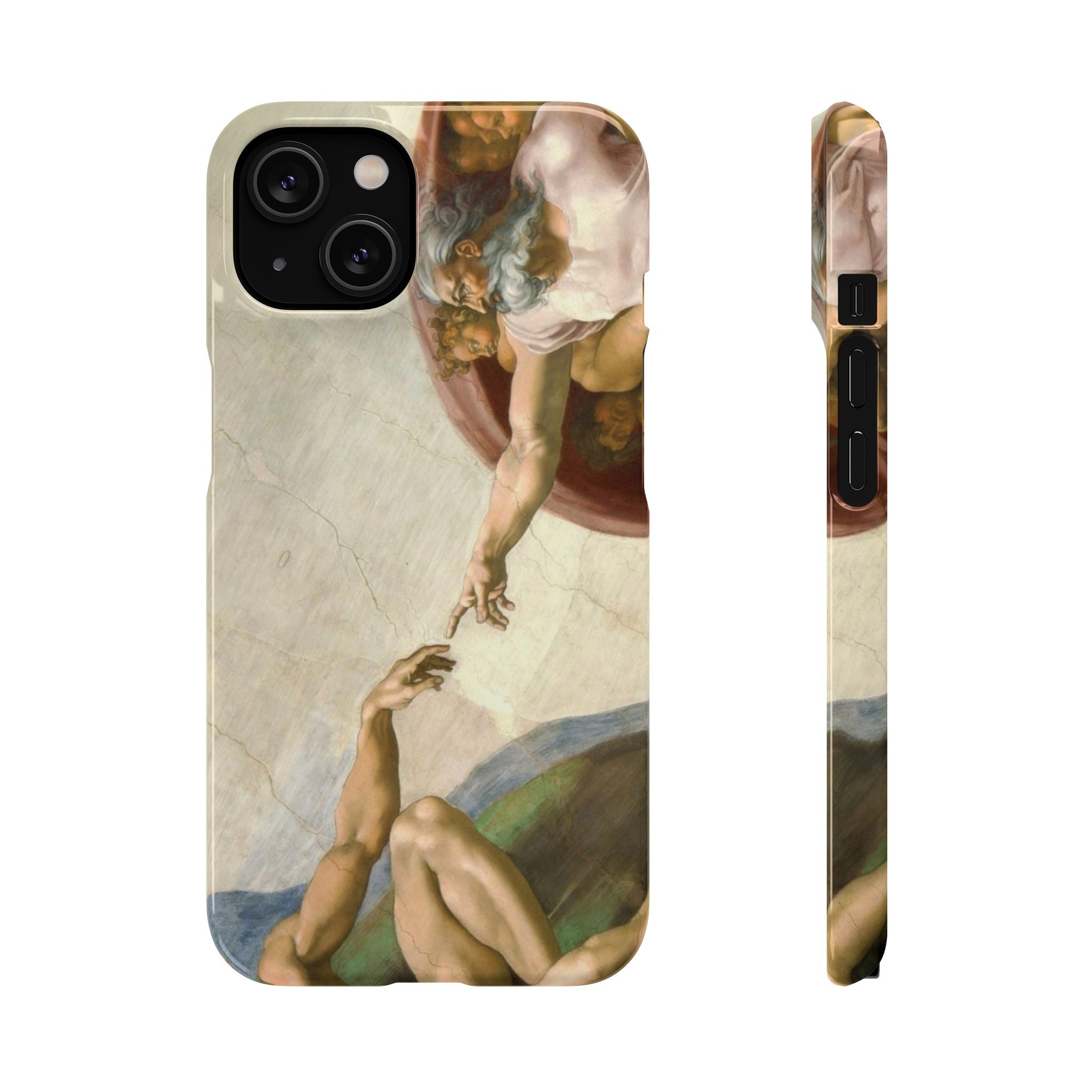 Creation of Adam by Michelangelo - iPhone Slim Case