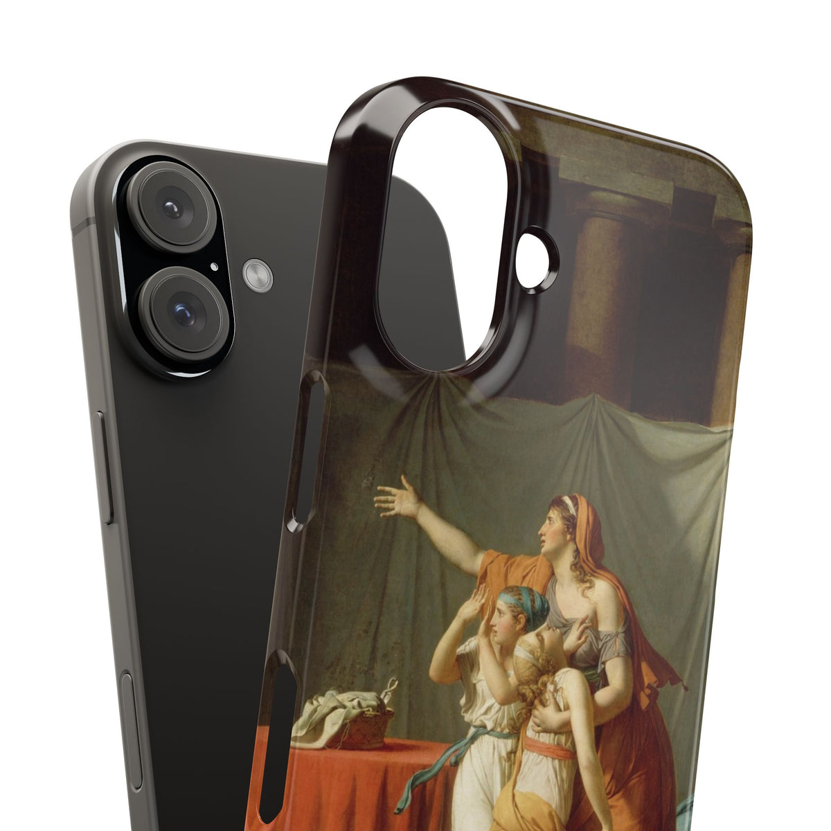 The Lictors Bring to Brutus the Bodies of His Sons II by Jacques-Louis David - iPhone Slim Case