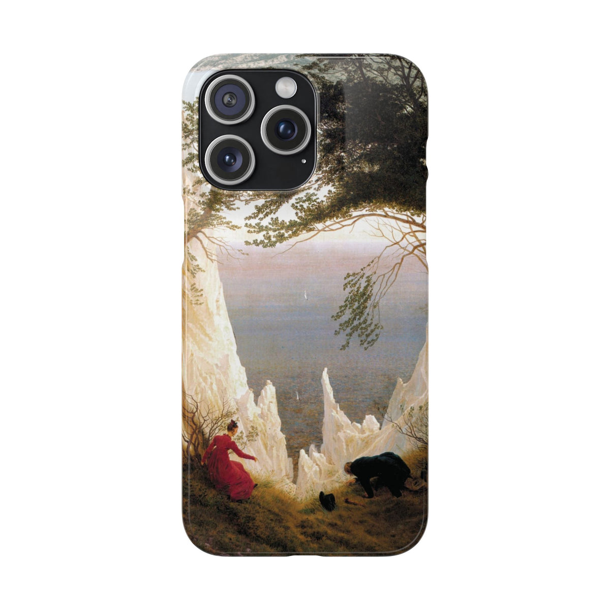 Chalk Cliffs on Rügen by Caspar David Friedrich - iPhone Slim Case