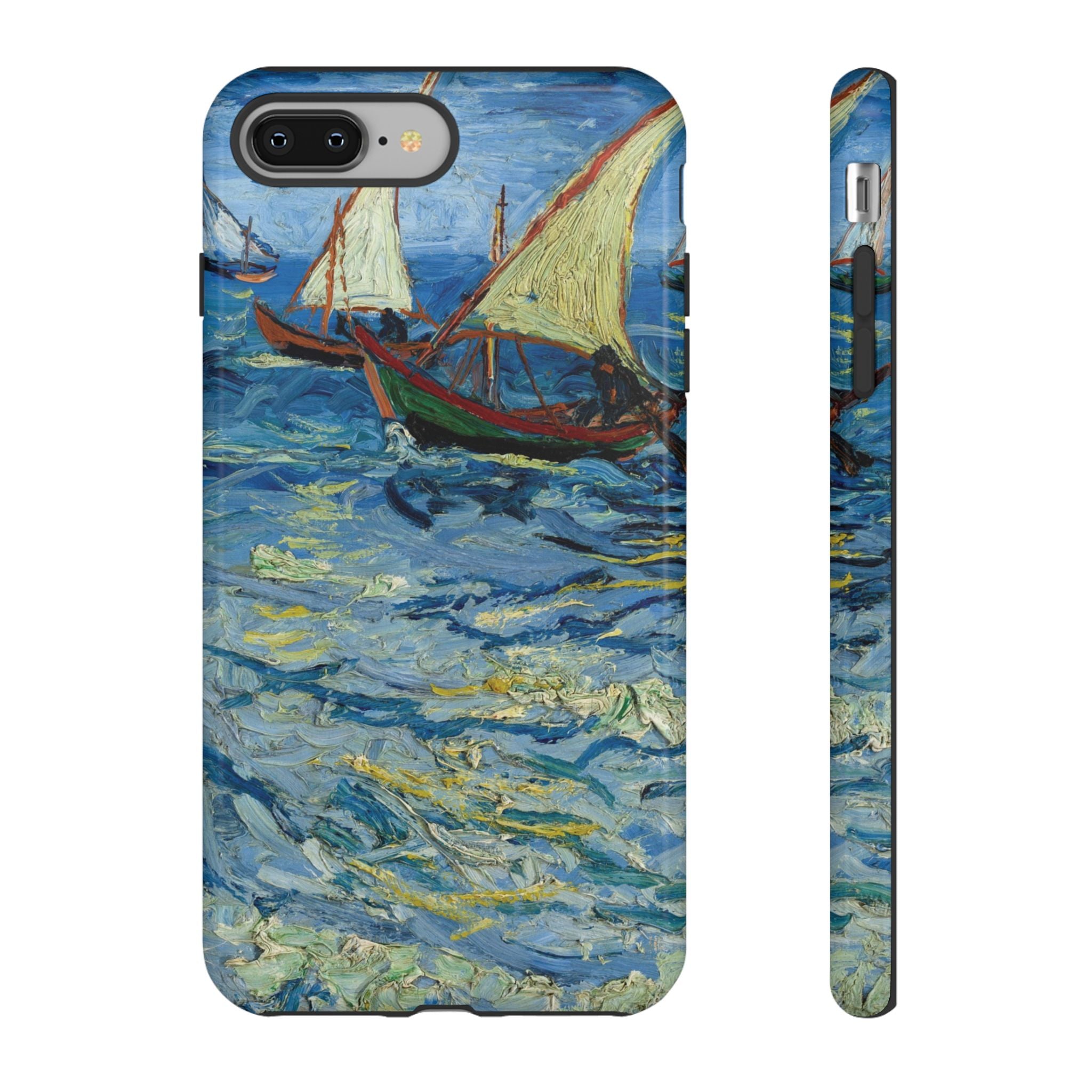 Fishing Boats at Sea by Vincent van Gogh - iPhone Tough Case