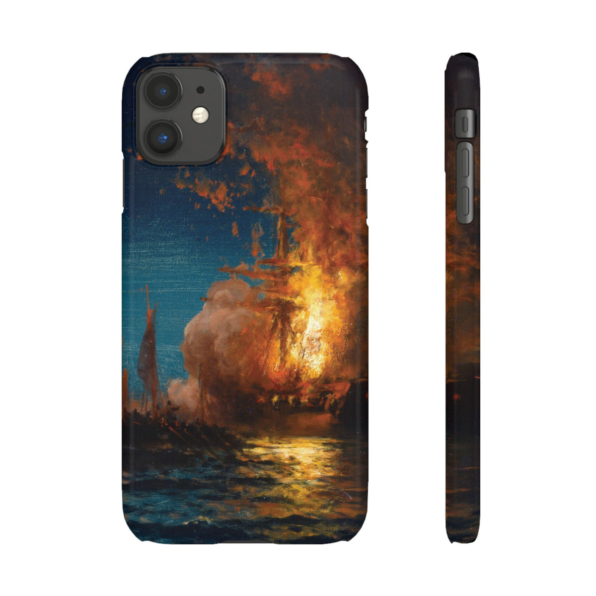 Burning of the Frigate Philadelphia in the Harbor of Tripoli by Edward Moran - iPhone Slim Case