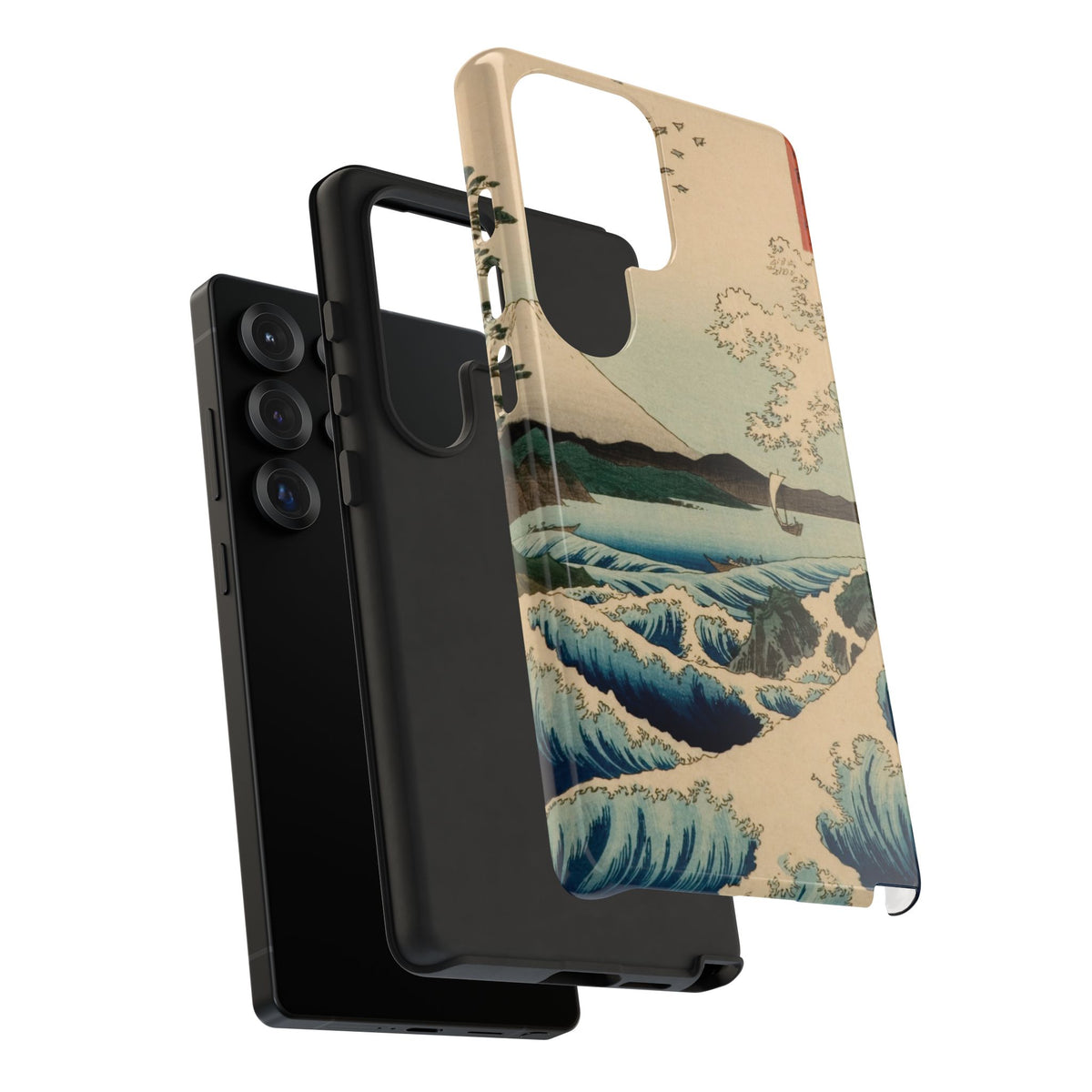 The Sea at Satta in Suruga Province by Utagawa Hiroshige - Samsung Tough Case