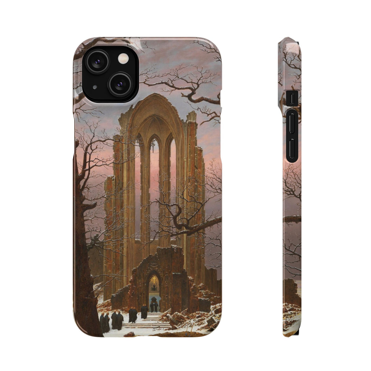 Monastery Graveyard in the Snow by Caspar David Friedrich - iPhone Slim Case
