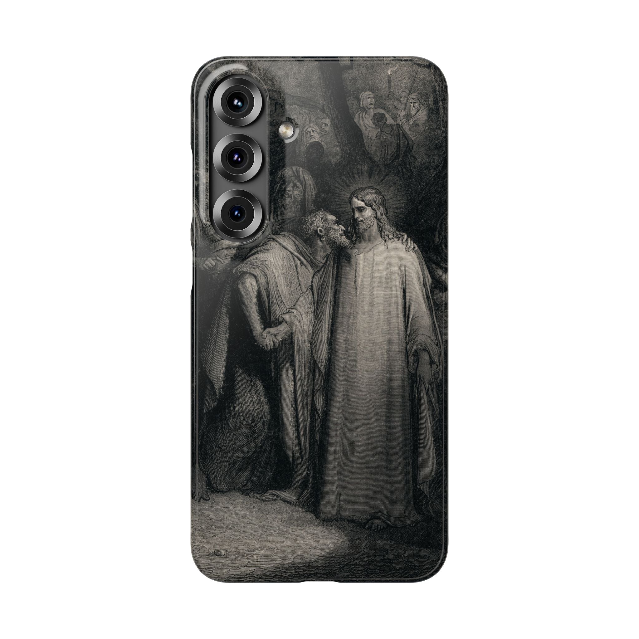 The Holy Bible: Plate CXLI “The Judas Kiss” by Gustave Doré - Samsung Slim Case