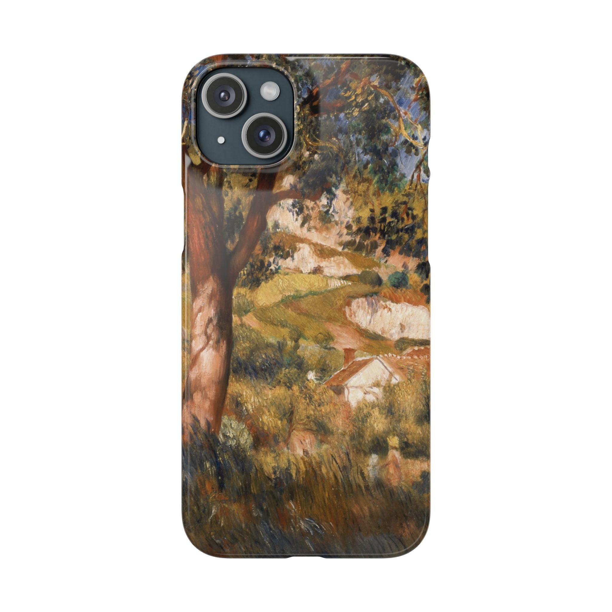 Paysage a La Roche Guyon by Pierre Auguste Renoir - iPhone Slim Case