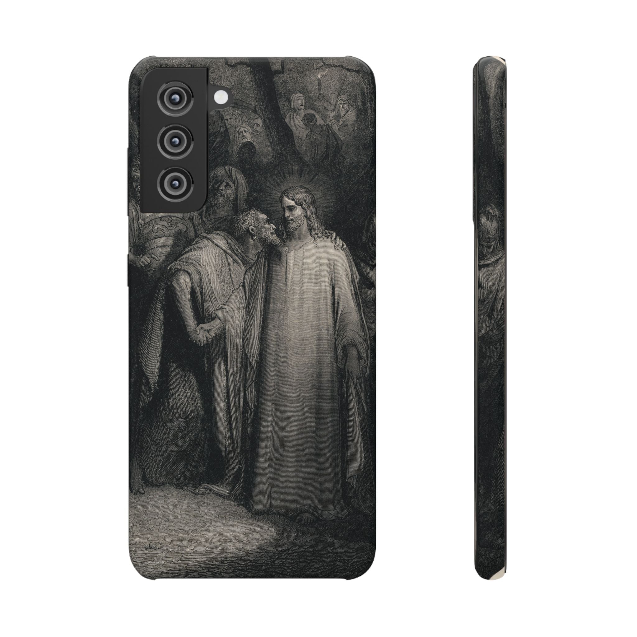 The Holy Bible: Plate CXLI “The Judas Kiss” by Gustave Doré - Samsung Slim Case
