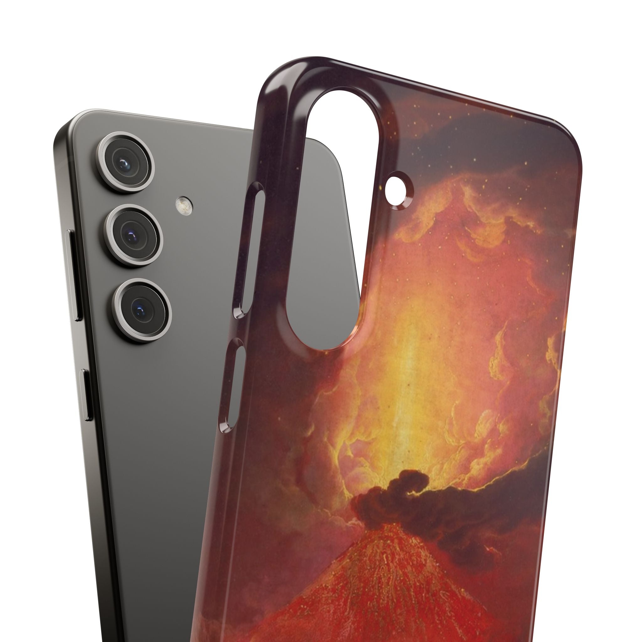 Vesuvius in Eruption by Joseph Wright of Derby - Samsung Slim Case