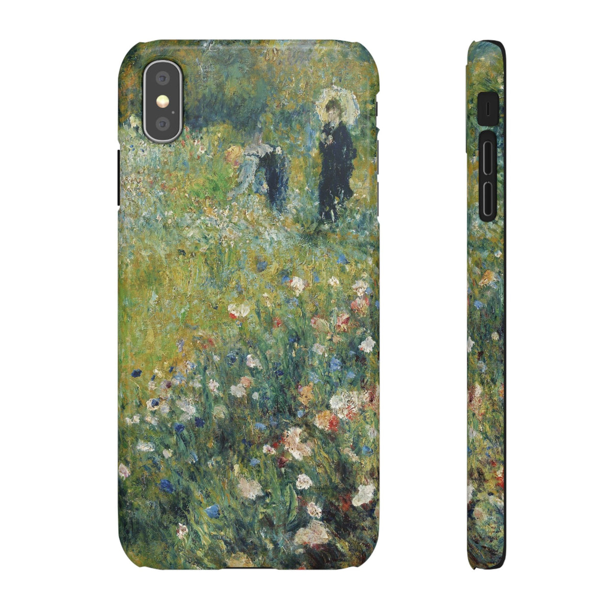 Woman with a Parasol in a Garden by Pierre Auguste Renoir - iPhone Slim Case