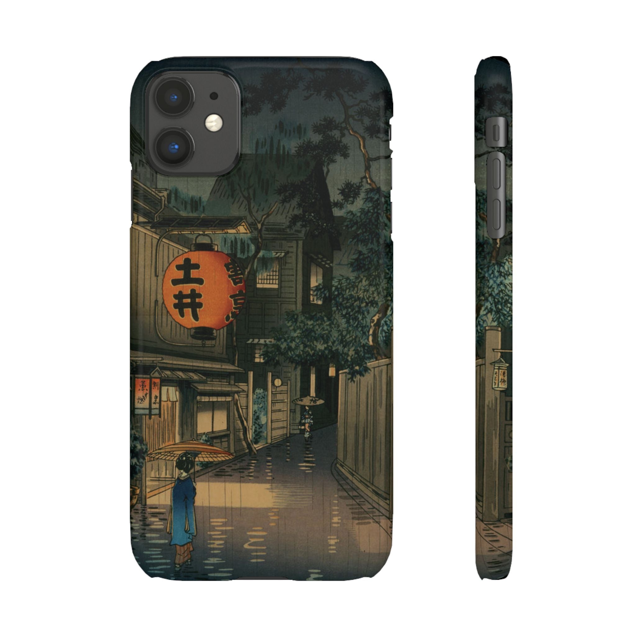 Evening at Ushigome by Tsuchiya Koitsu - iPhone Slim Case